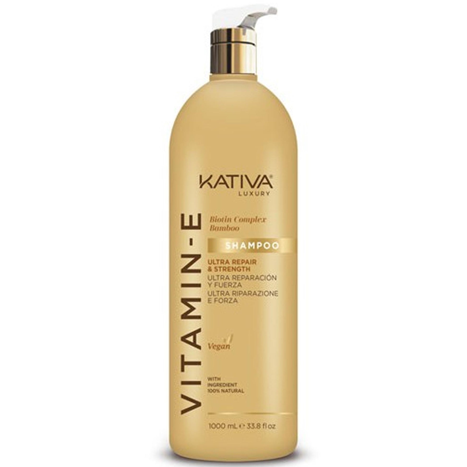 Kativa Vitamin-E Shampoo Riparatore Ultra Repair - 1000ml