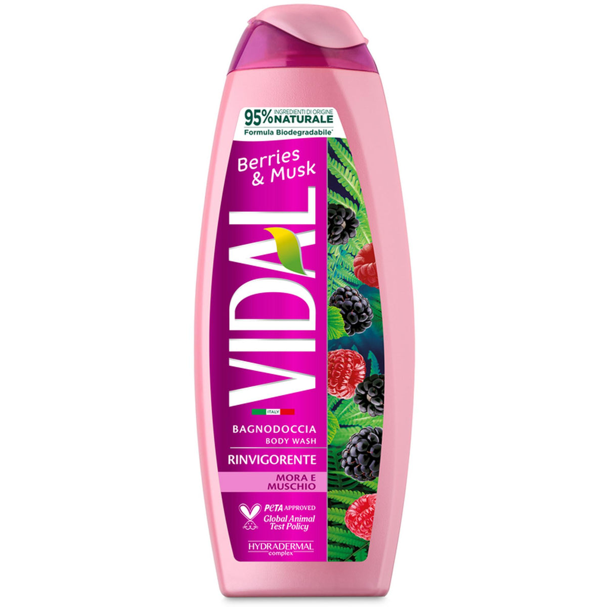 Vidal Bagnodoccia Rinvigorente con Mora e Muschio - 500ml