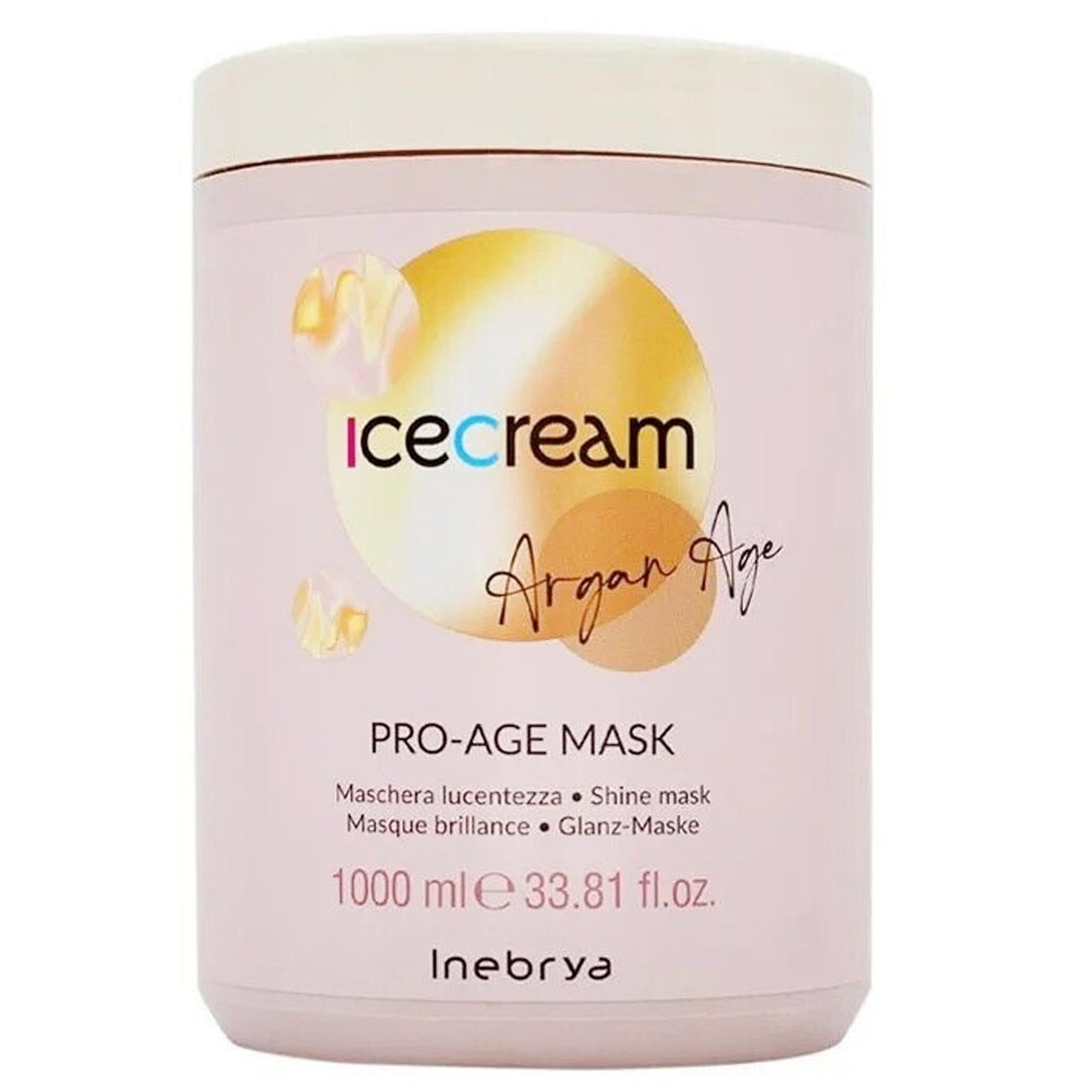 Inebrya Ice Cream Argan Age Pro-Age Mask - 1000ml