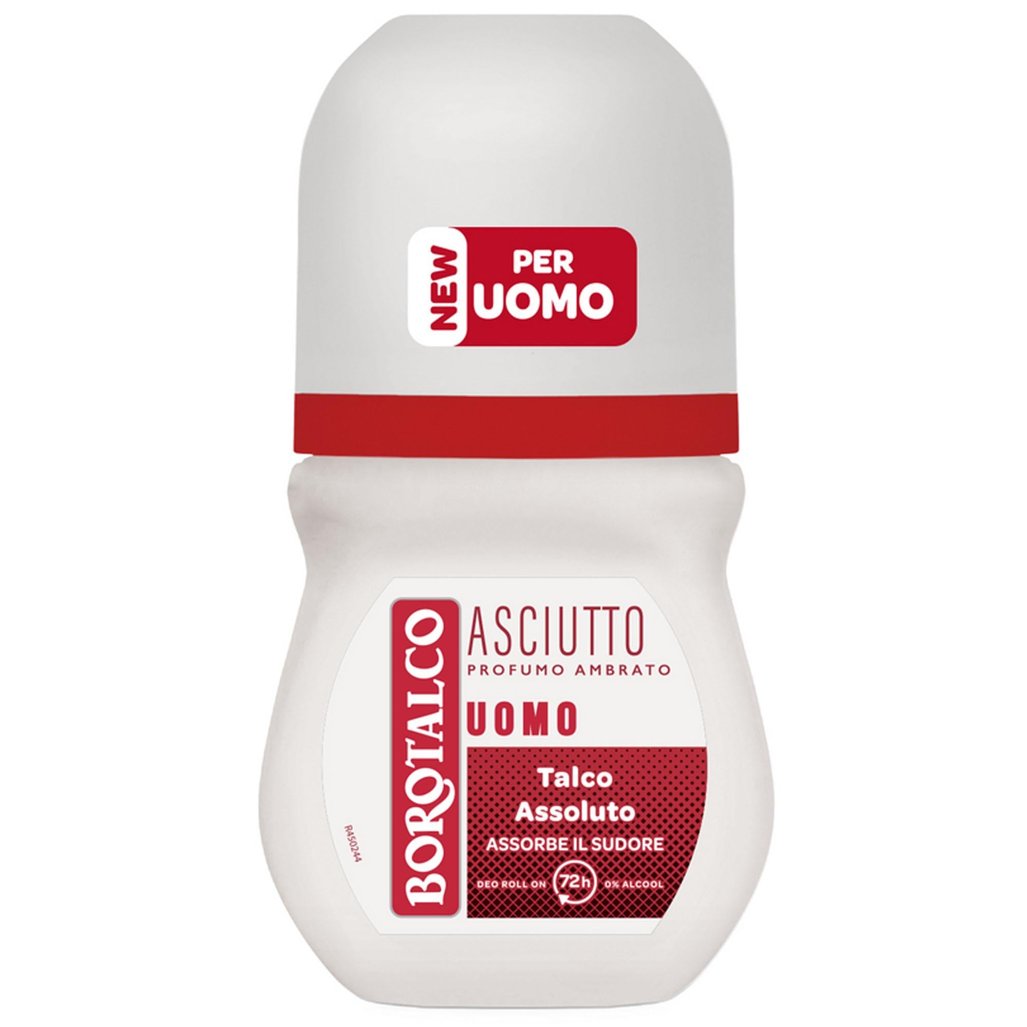 Borotalco Deodorante Roll-On Men Asciutto Ambrato - 50ml