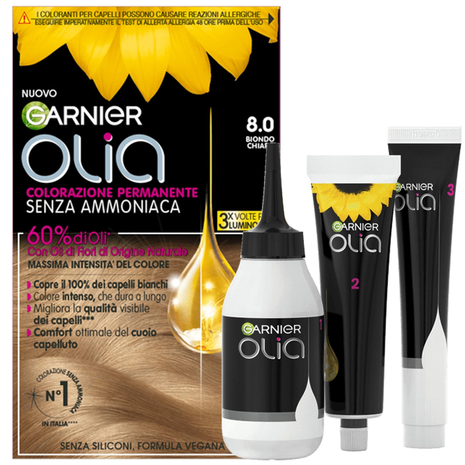 Garnier Olia Crema Colorante Senza Ammoniaca - 8.0