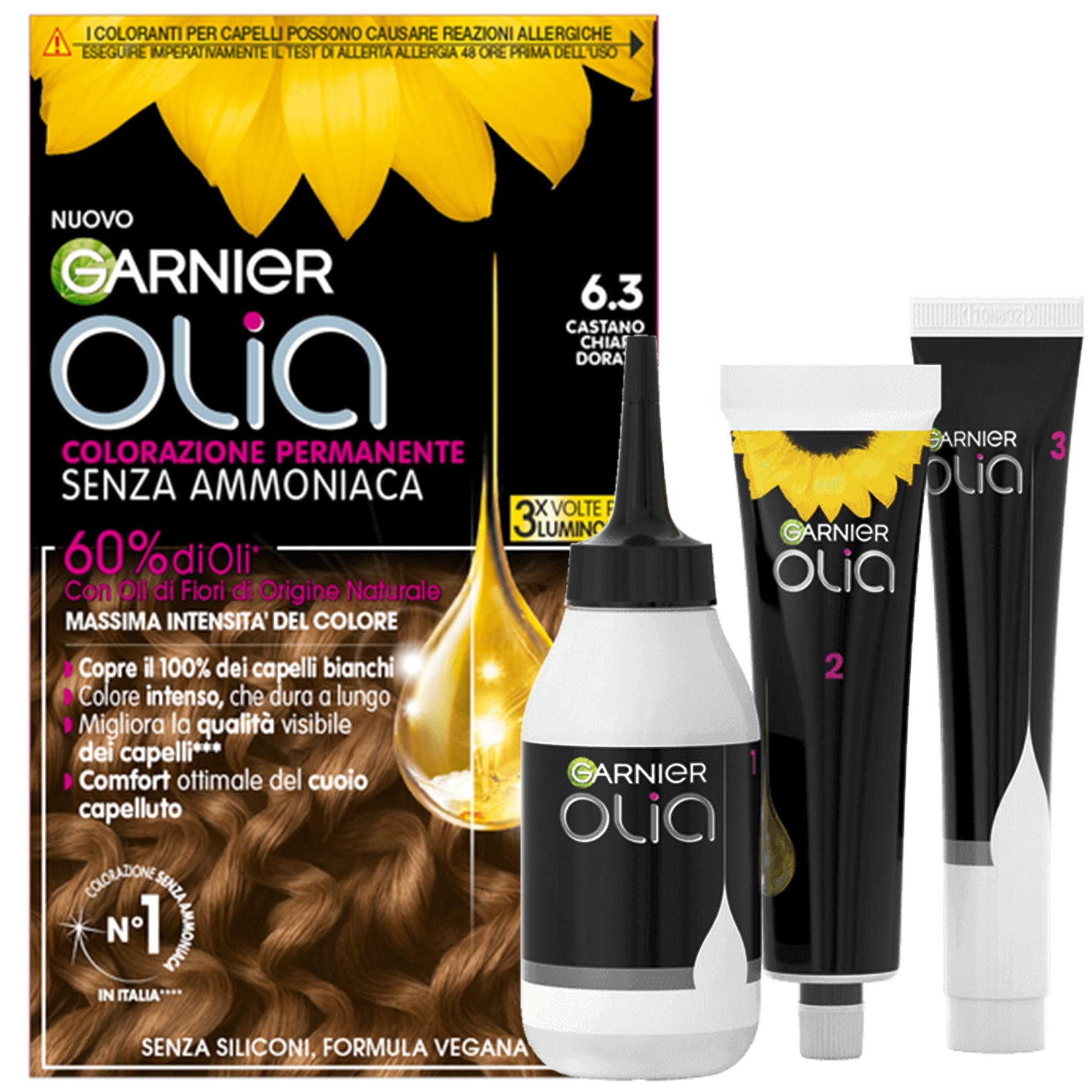 Garnier Olia Crema Colorante Senza Ammoniaca - 6.3