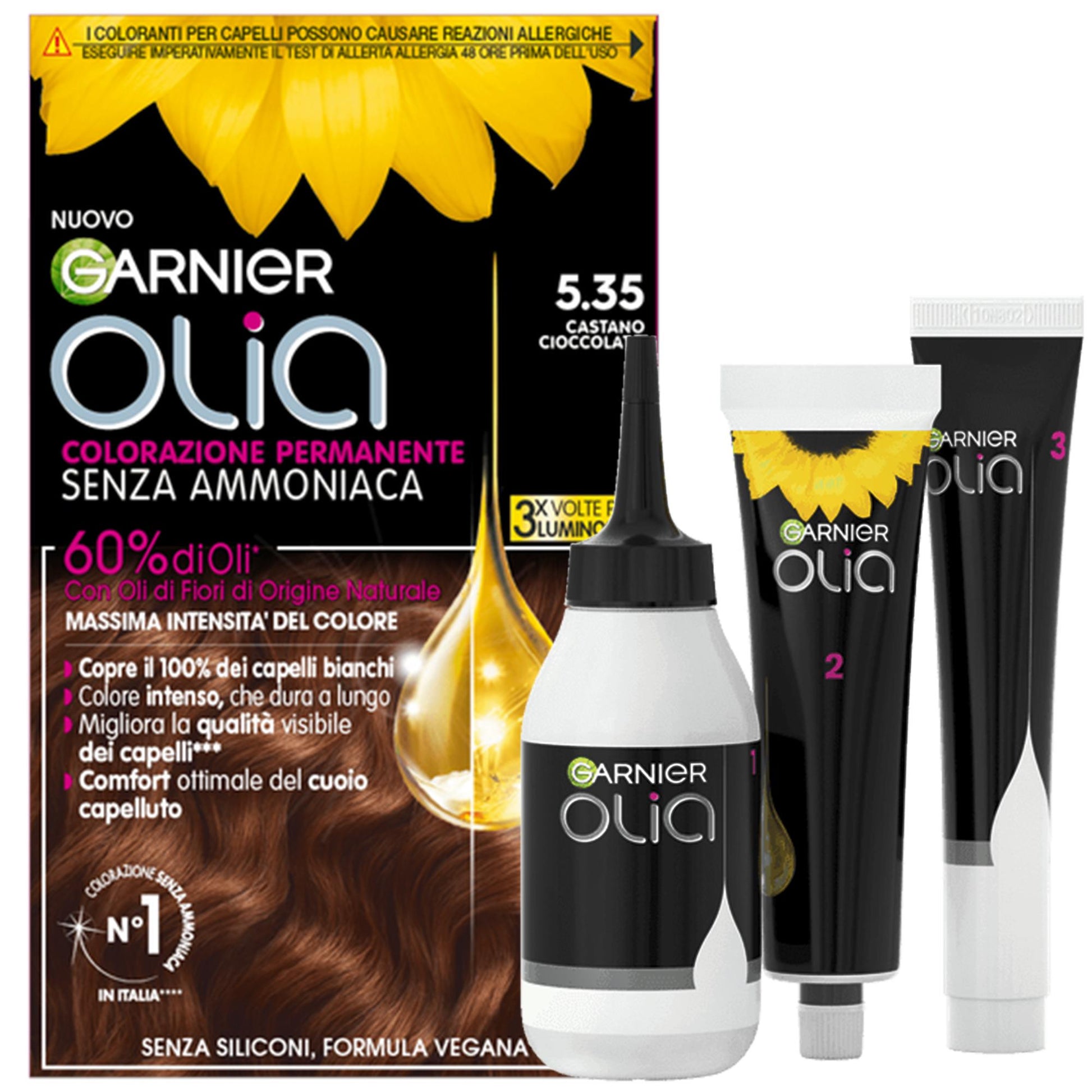 Garnier Olia Crema Colorante Senza Ammoniaca - 6.35