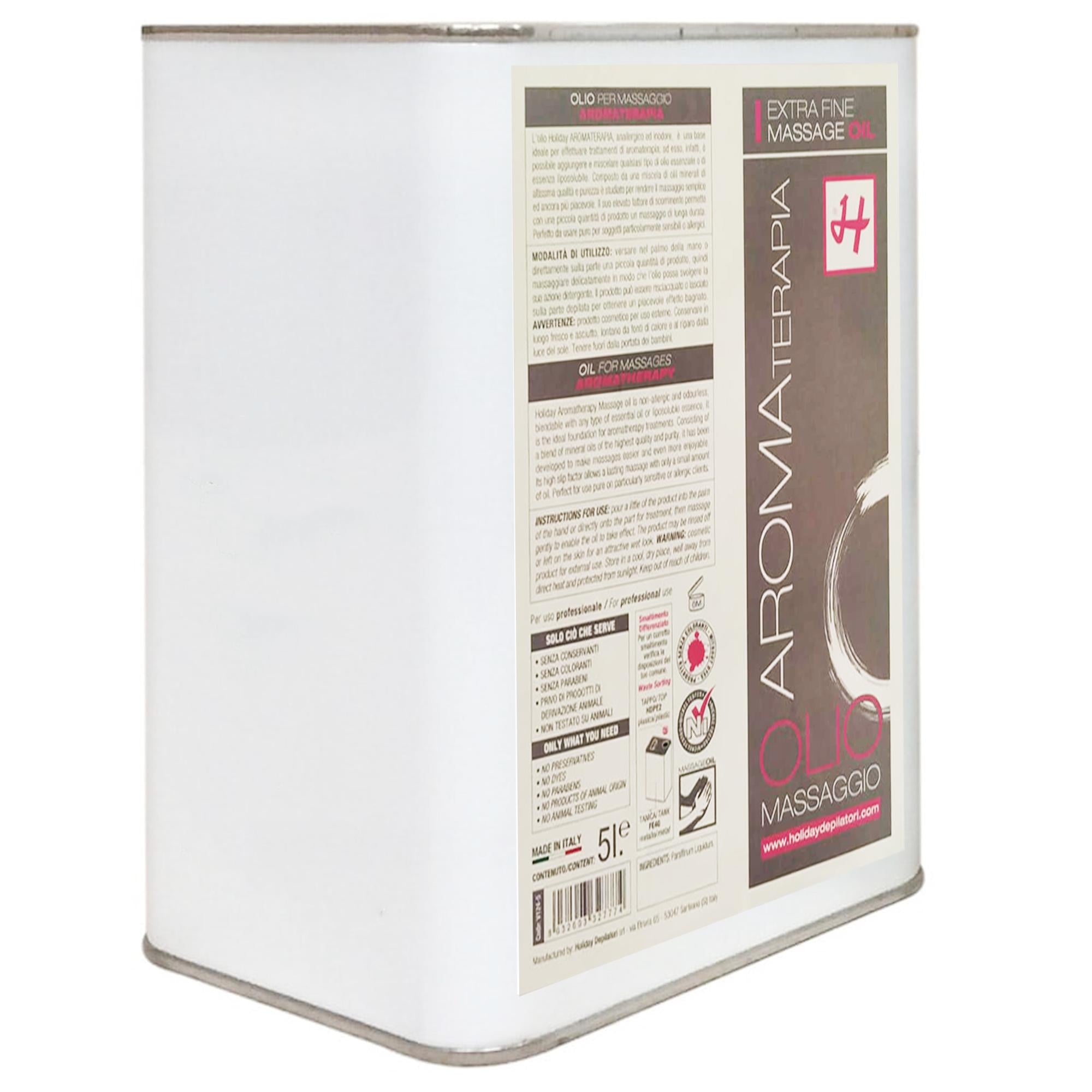 Holiday Olio Massaggio Aromaterapia - Tanica 5 Litri