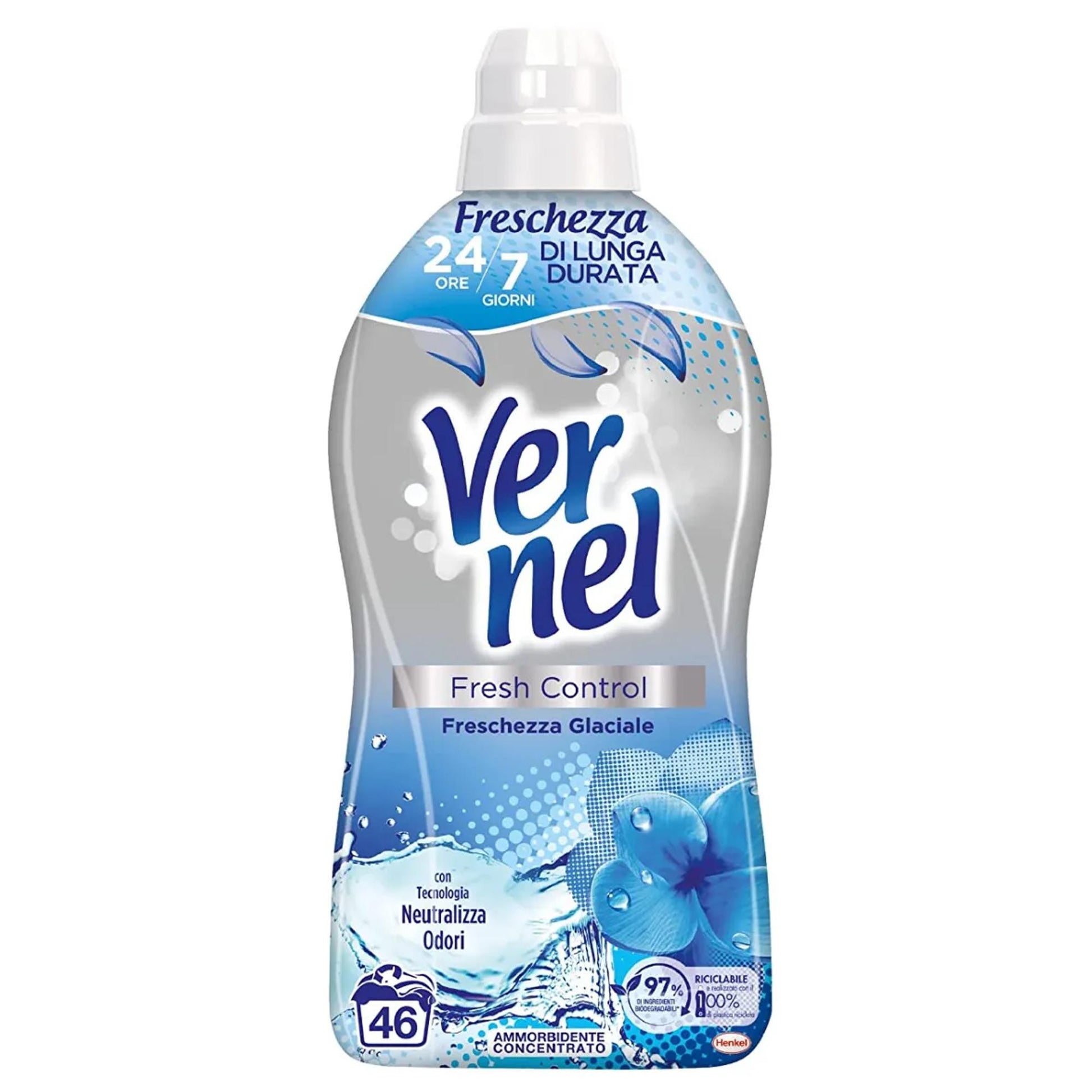 Vernel Ammorbidente Concentrato 46 Lavaggi - Freschezza Glaciale