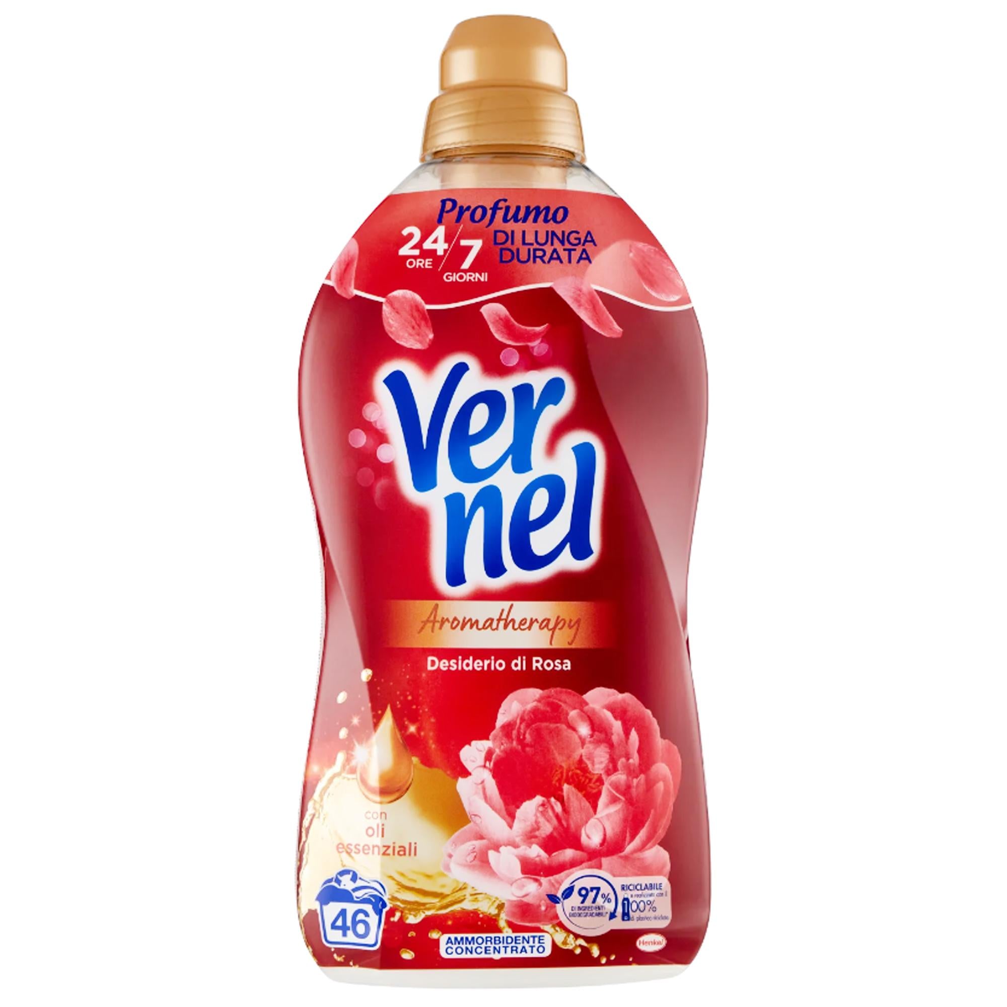 Vernel Ammorbidente Concentrato 46 Lavaggi - Desiderio di Rosa