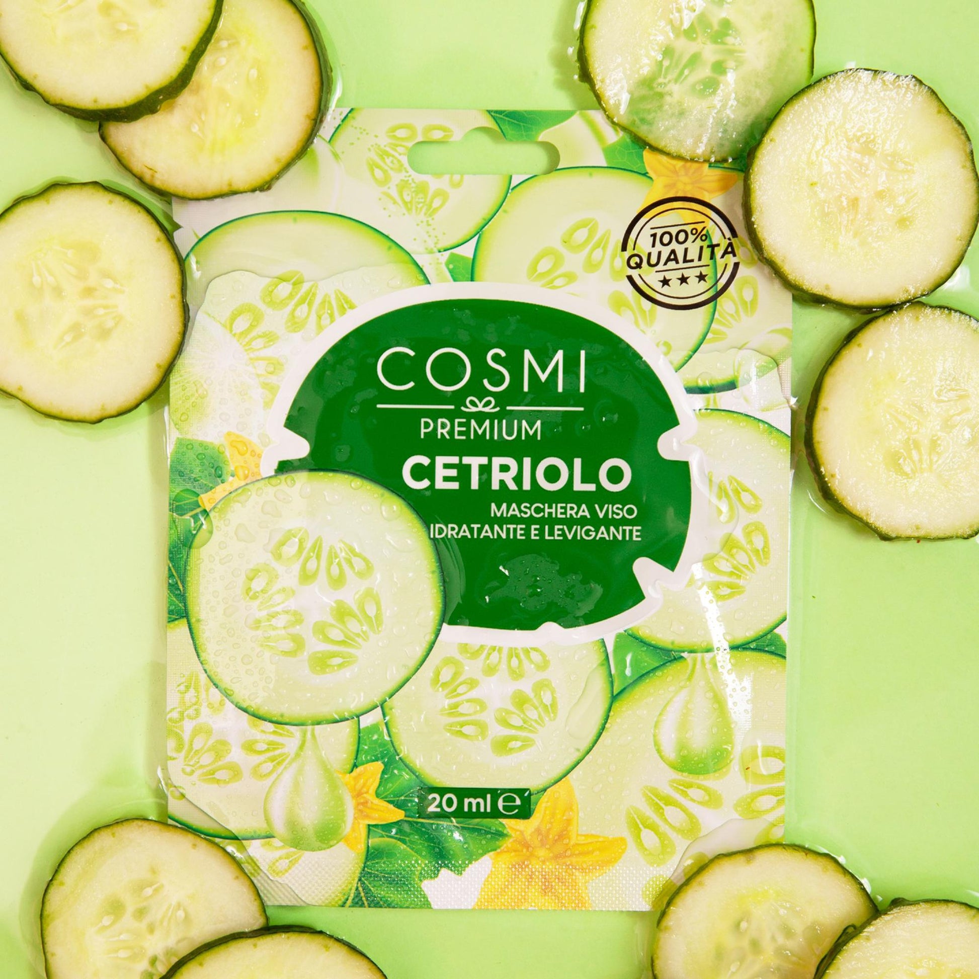 Cosmi Maschera Viso in Tessuto - Cetriolo