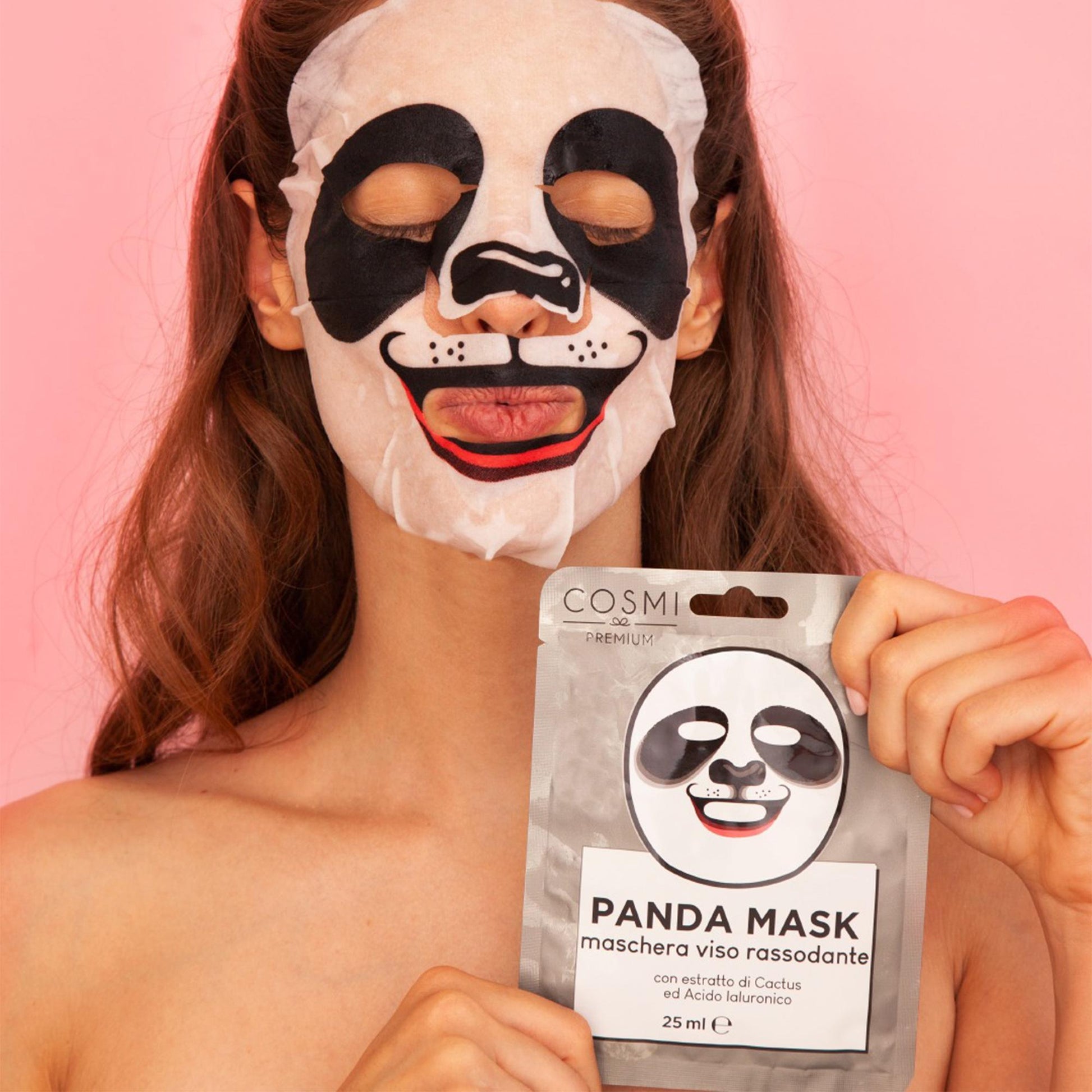 Cosmi Maschera Viso in Tessuto - Panda