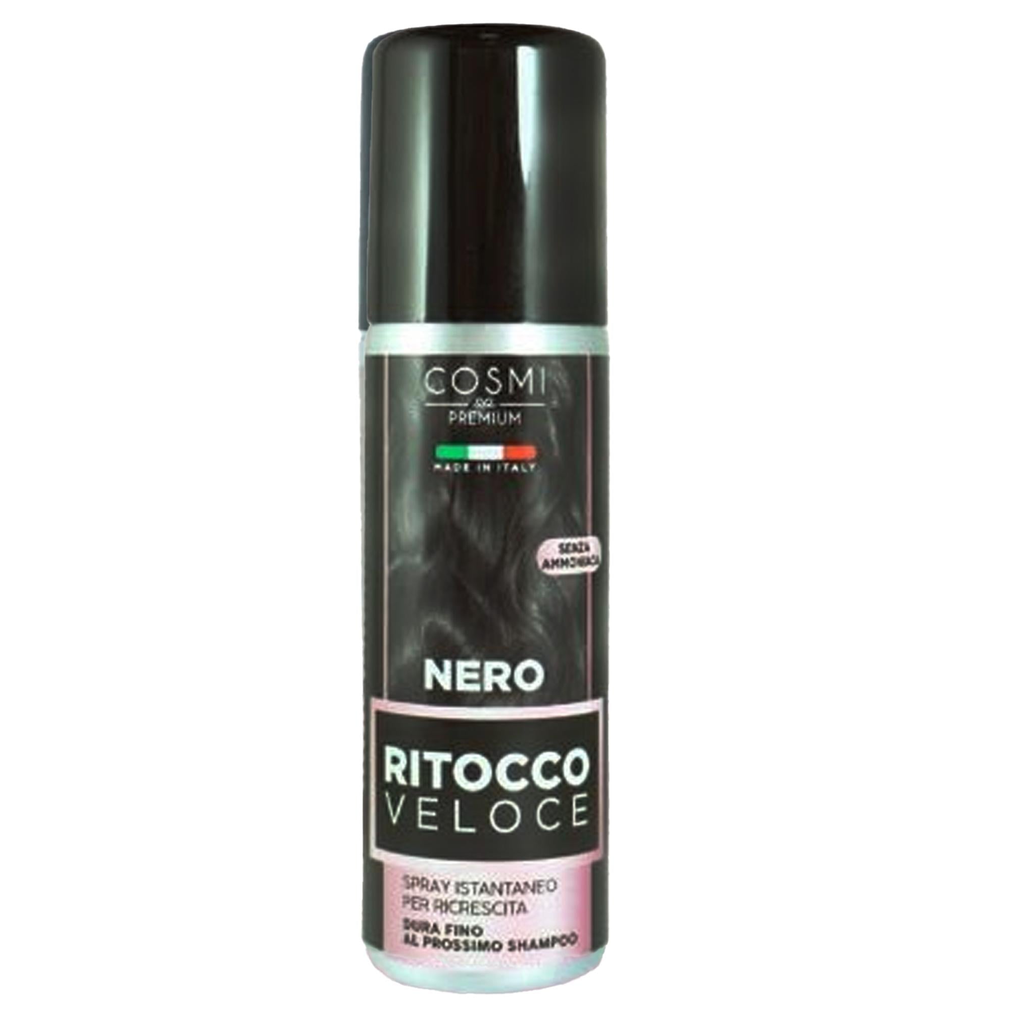 Cosmi Premium Ritocco Veloce per Capelli - Nero