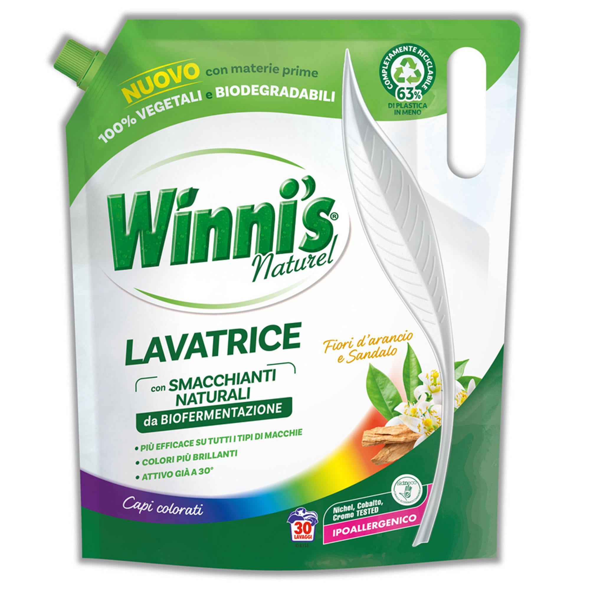 Winni's Naturel Detersivo Lavatrice 1350ml - Capi Colorati