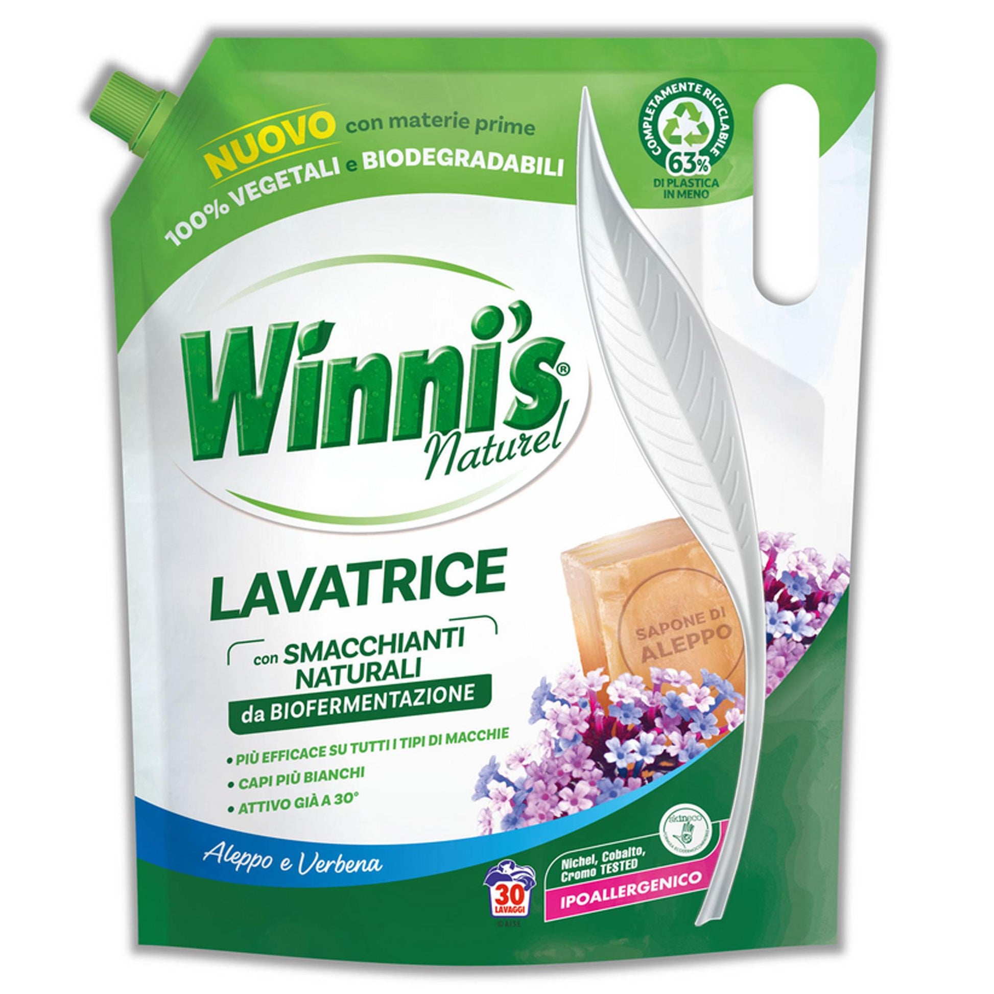 Winni's Naturel Detersivo Lavatrice 1350ml - Aleppo e Verbena