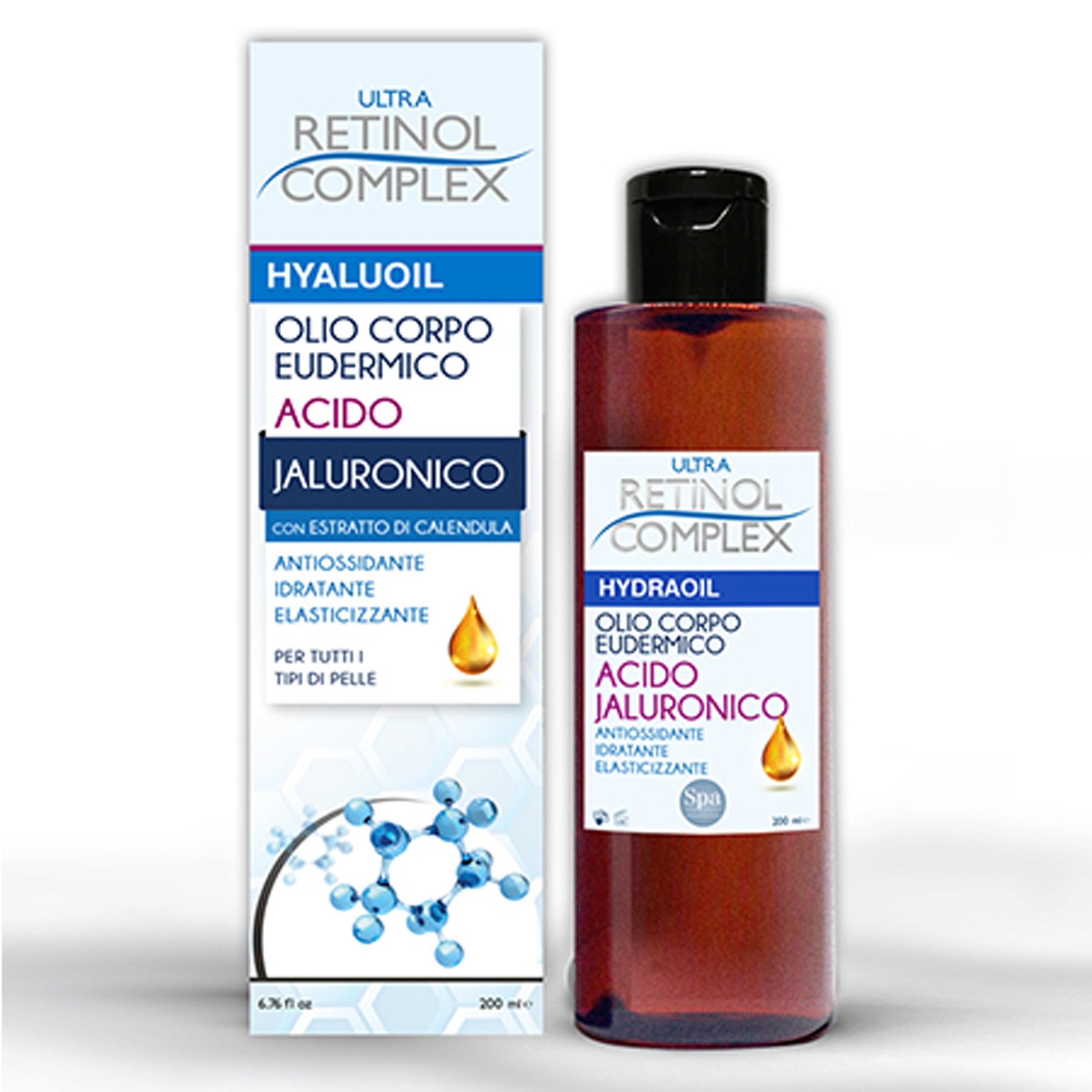 Ultra Retinol Complex Olio Corpo Acido Jaluronico - 200ml