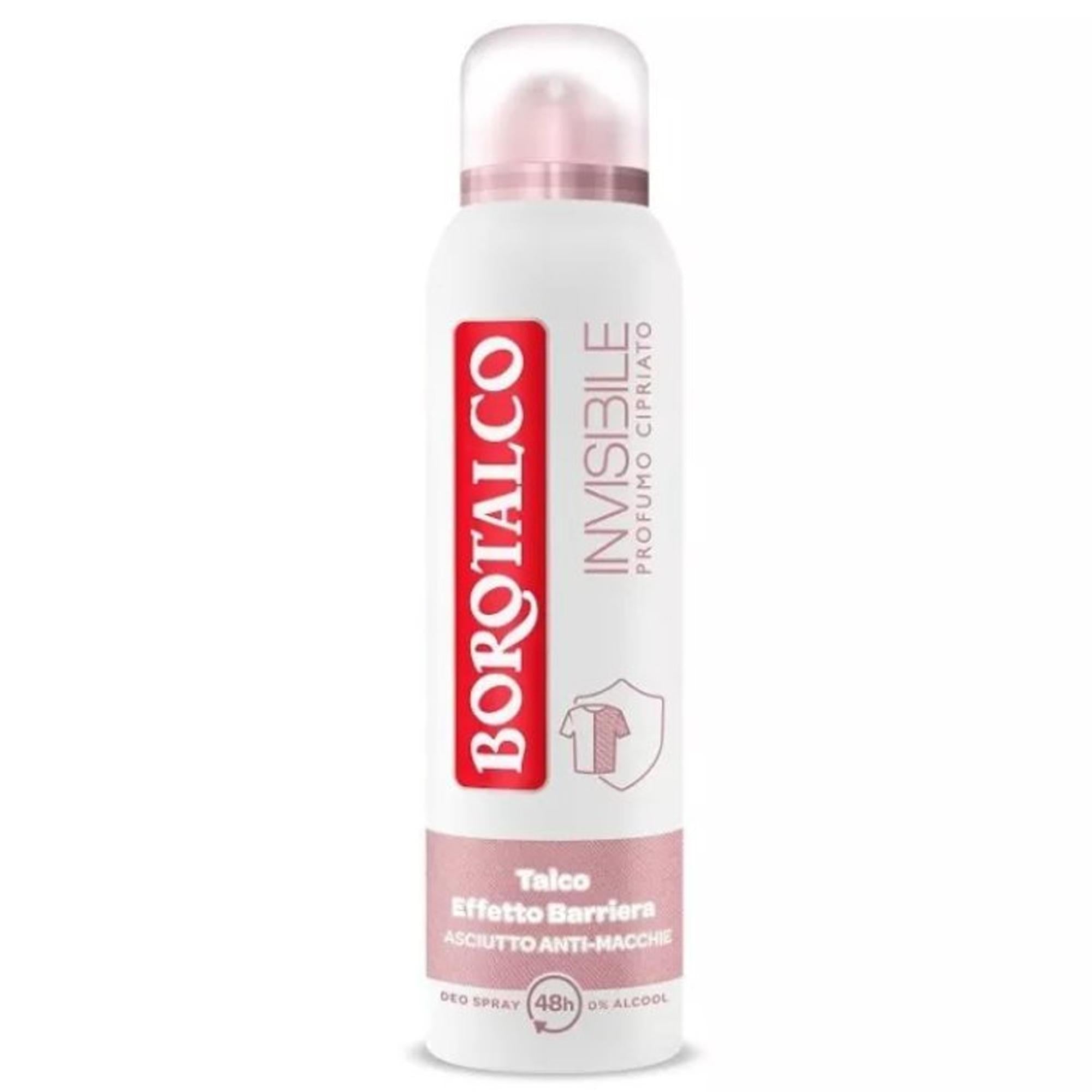 Borotalco Deodorante Spray 150ml - Invisible Profumo Cipriato