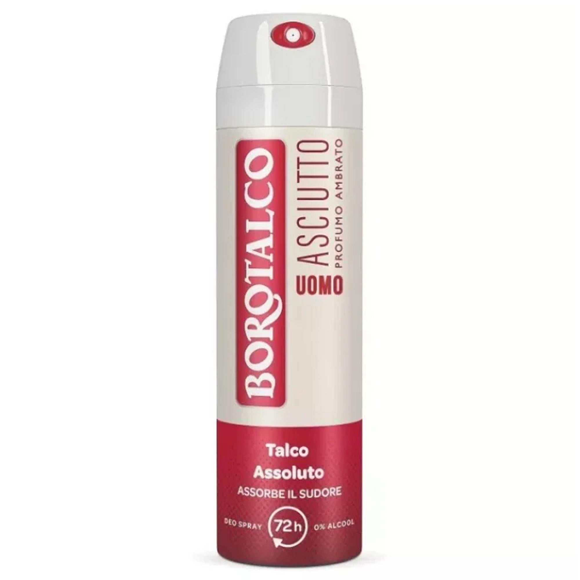 Borotalco Uomo Deodorante Spray 150ml - Asciutto Ambrato