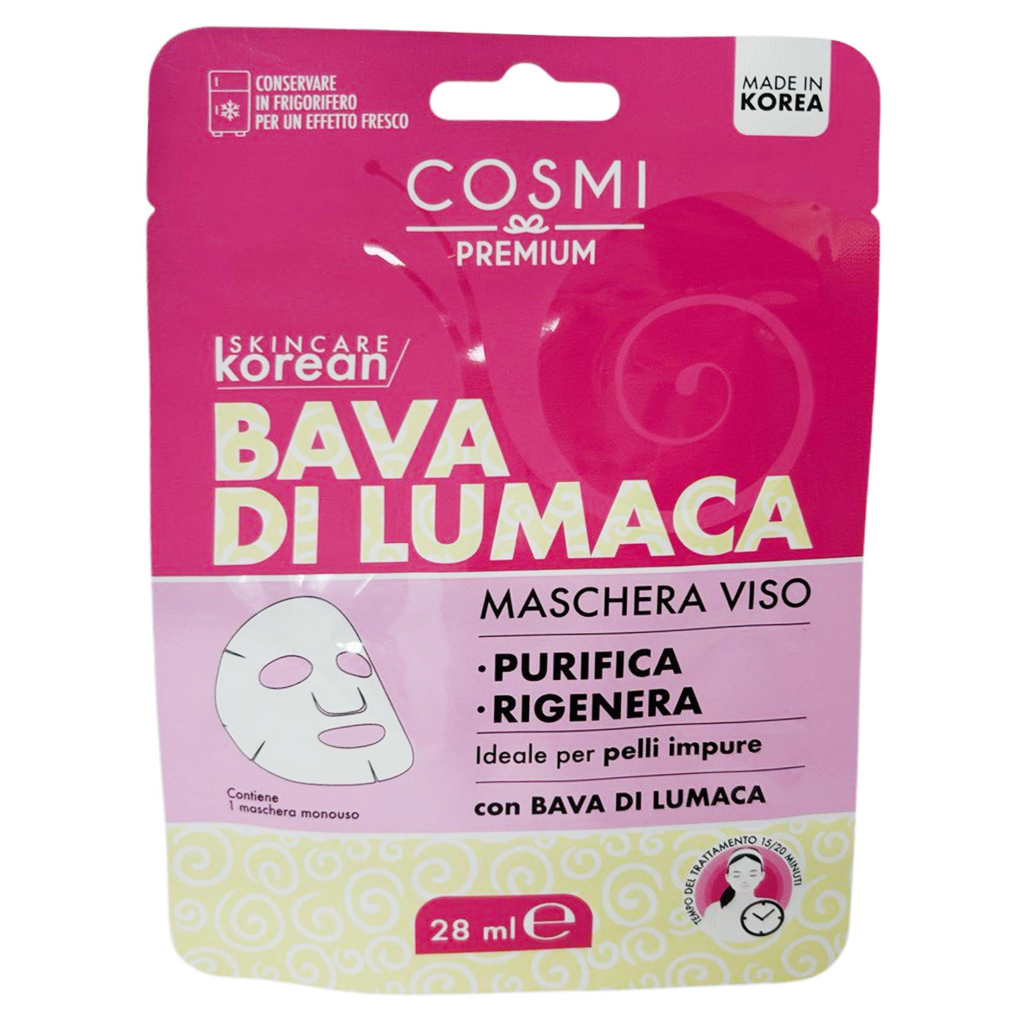 Cosmi Maschera Viso Korean - Bava di Lumaca