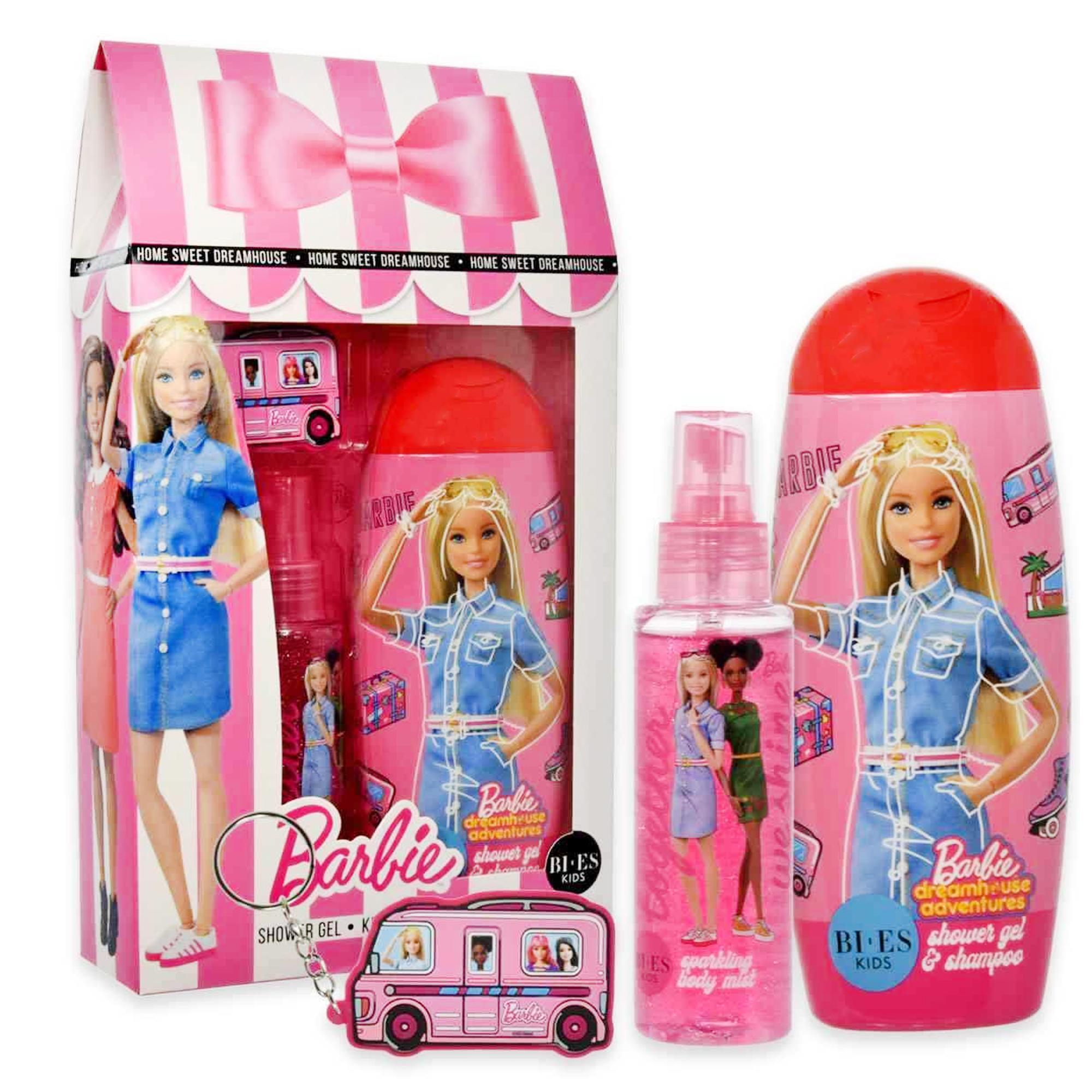 Barbie Cofanetto con Shower Gel Acqua Corpo e Portachiave
