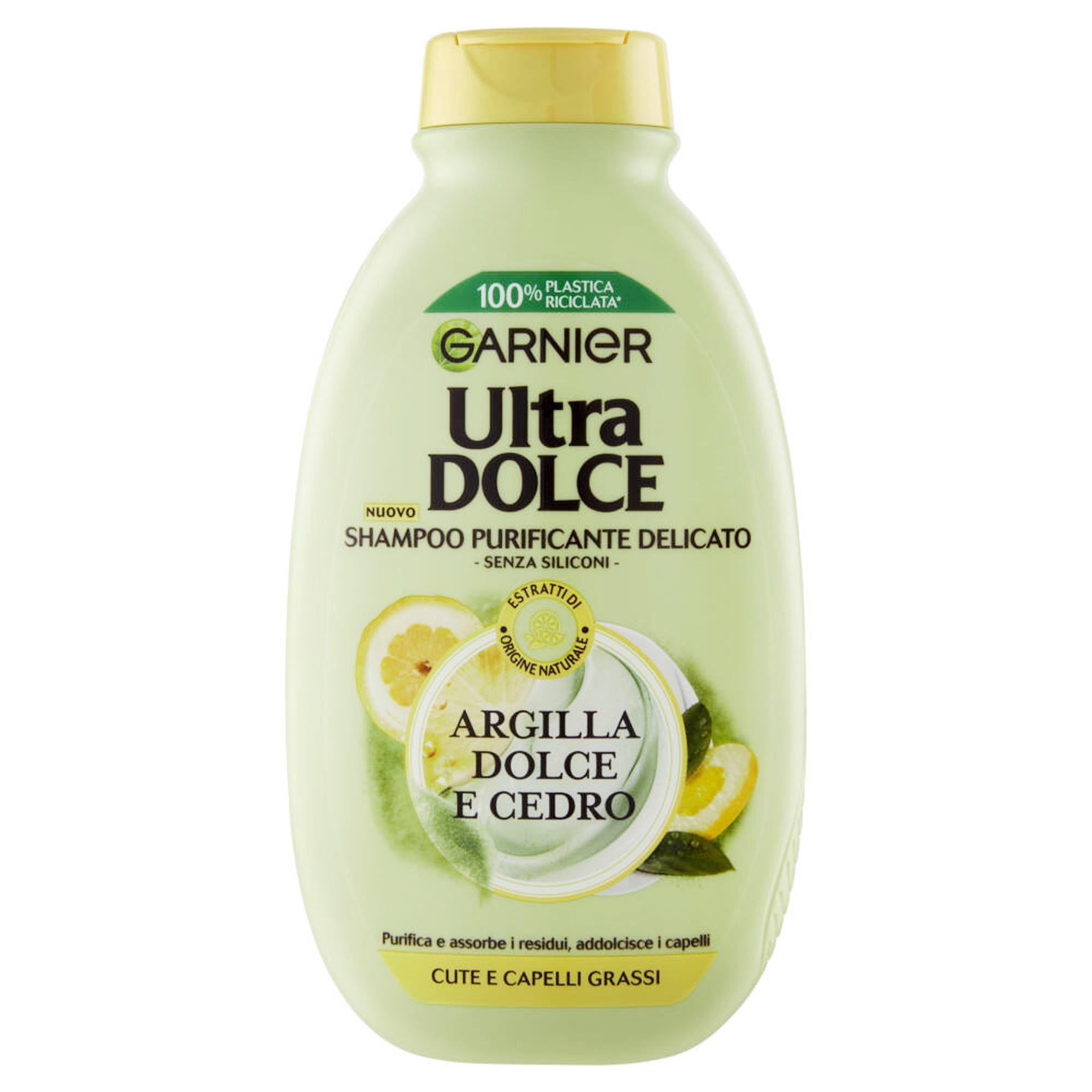 Garnier Ultra Dolce Shampoo Argilla Dolce e Cedro - 250ml