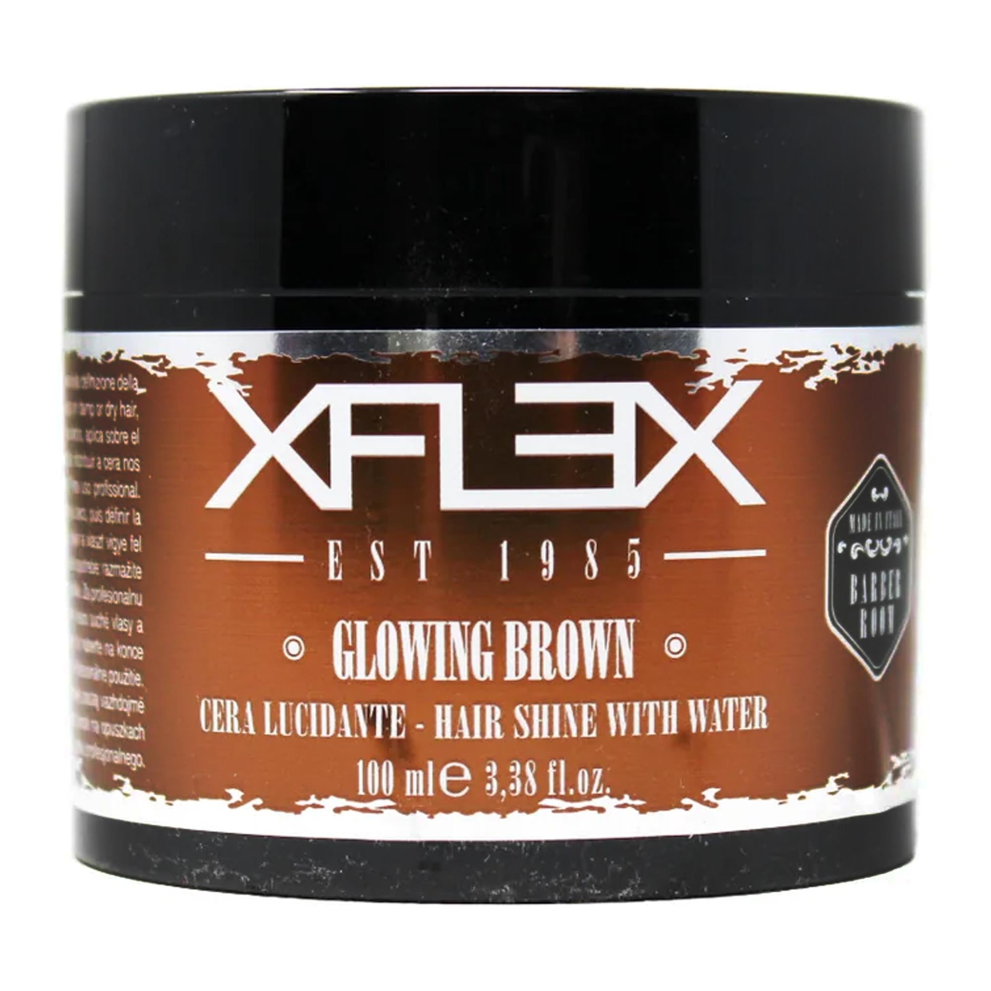 Xflex Glowing Hair Wax Brown Cera Lucidante - 100ml