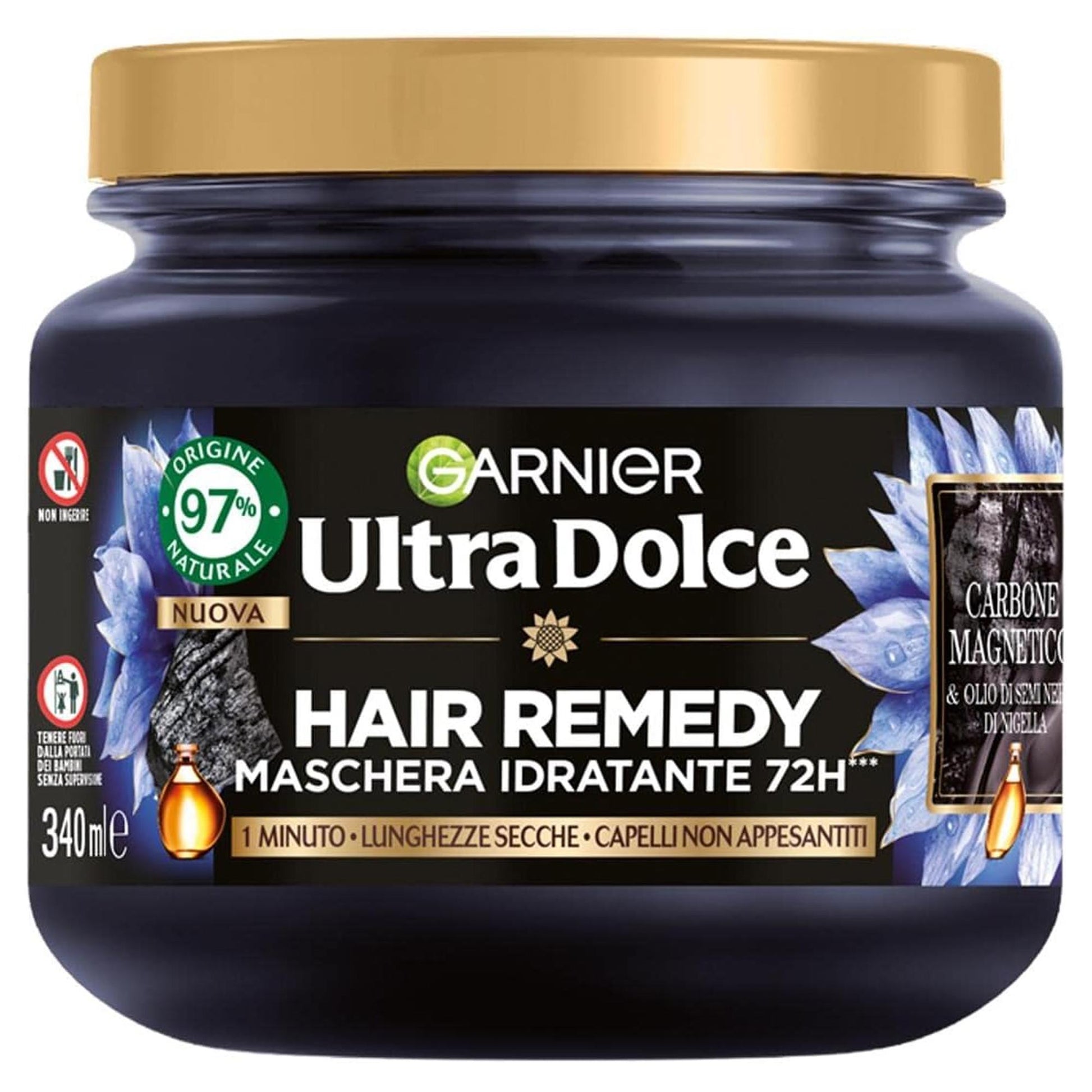 Garnier Ultra Dolce Maschera Carbone Magnetico - 340ml