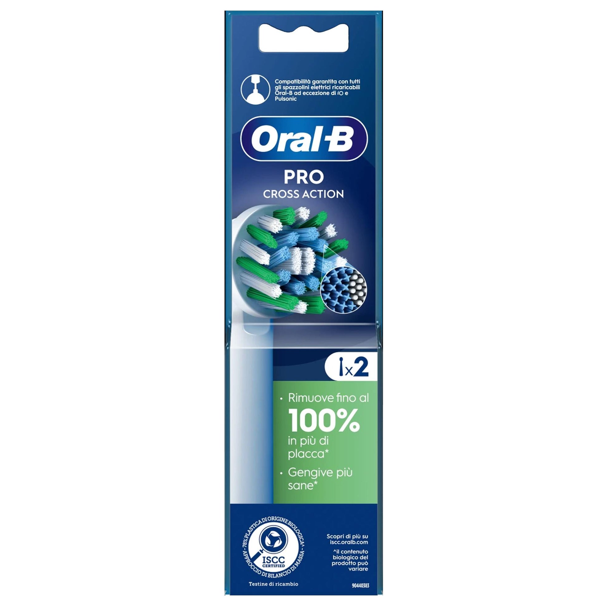 Oral-B Testine di Ricambio Pro Cross Action - 2pz