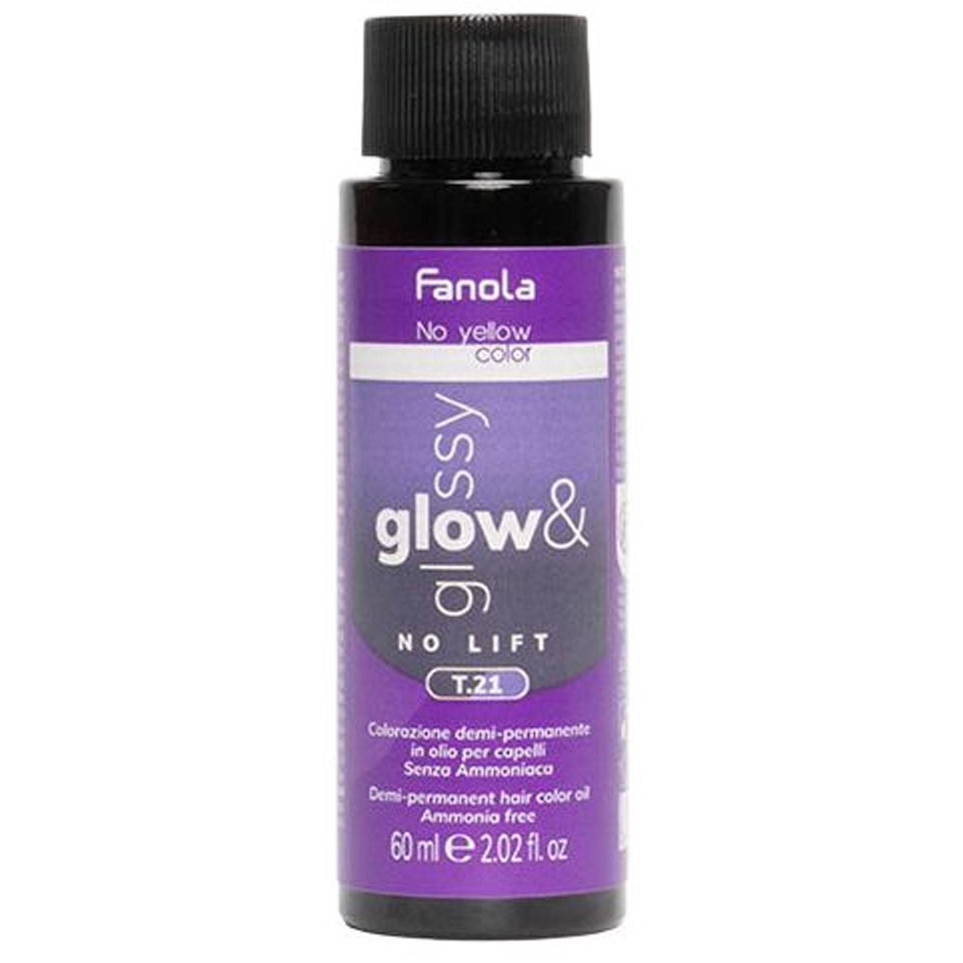 Fanola Glow e Glossy Tintura Demi-Permanente 60ml - T21