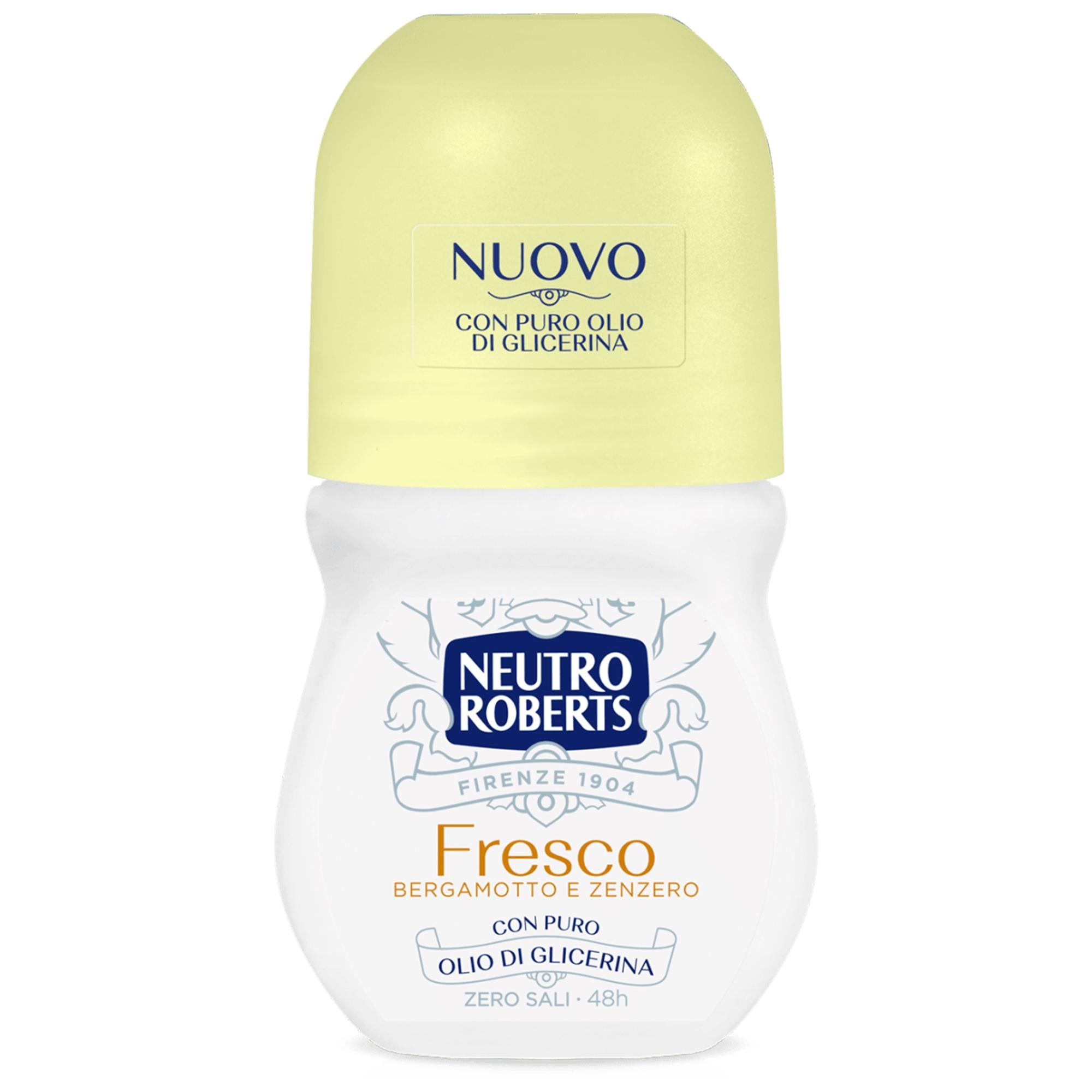 Neutro Roberts Dodorante Roll-On 50ml - Bergamotto e Zenzero