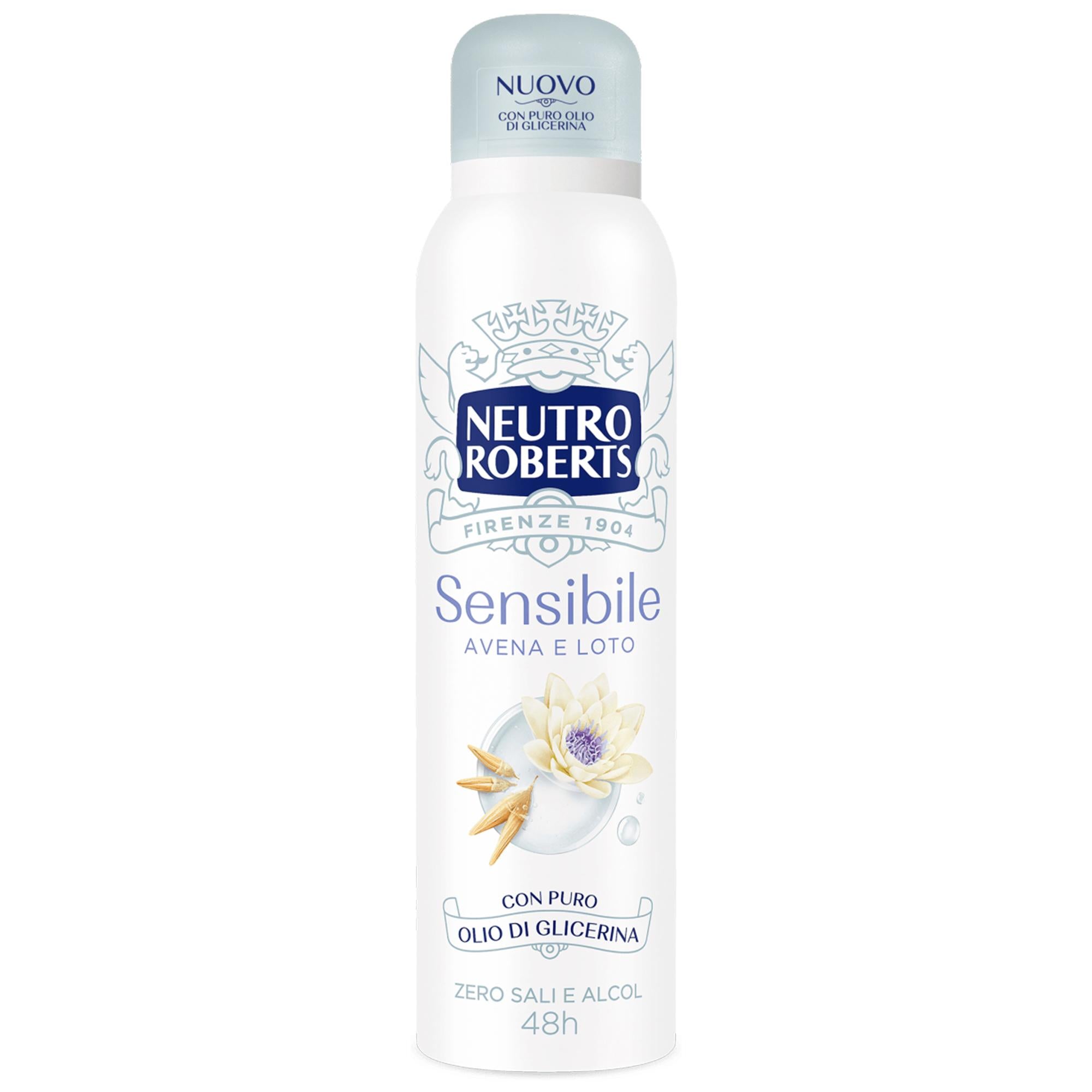 Neutro Roberts Deodorante Spray Avena e Loto - 150ml