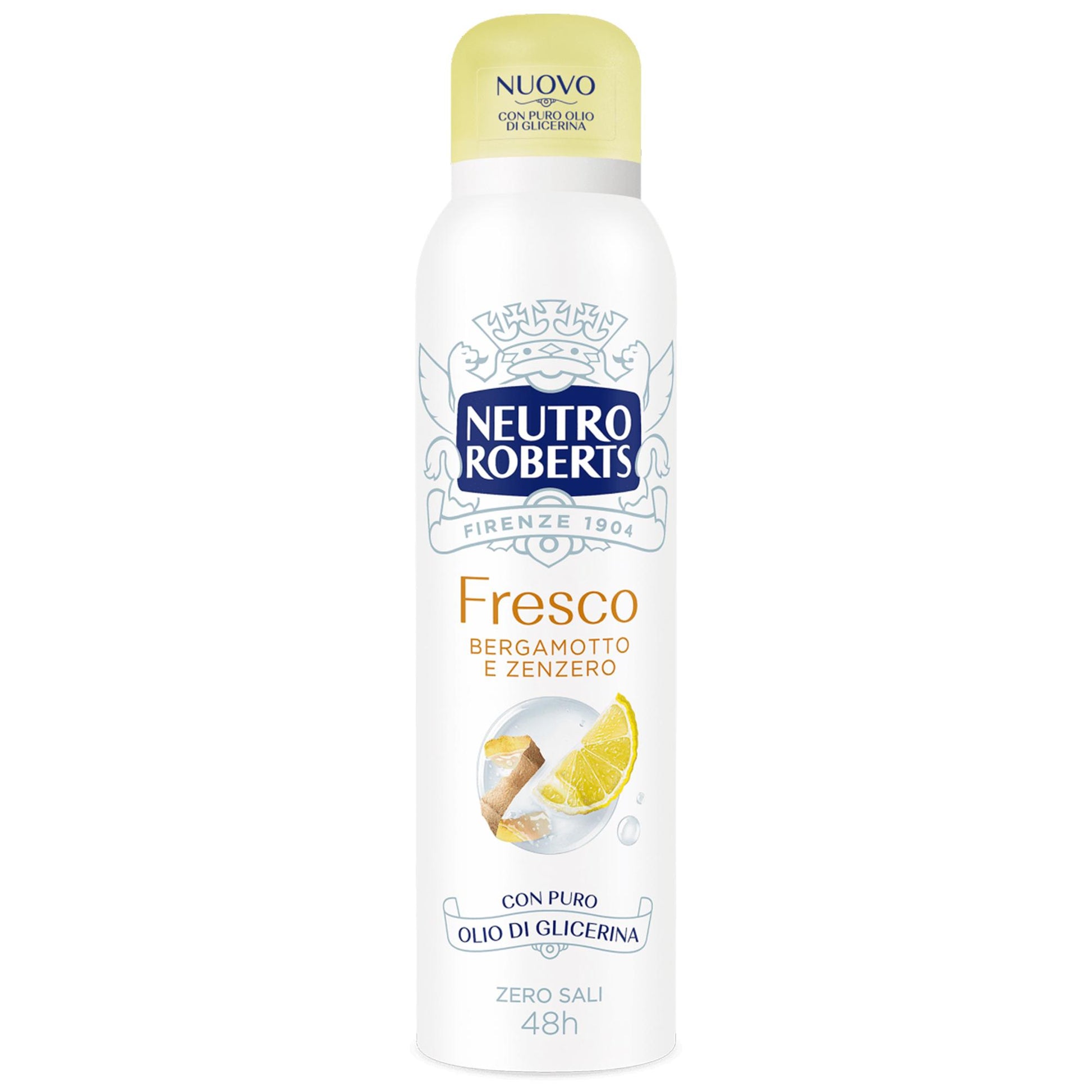 Neutro Roberts Deodorante Spray Fresco Bergamotto e Zenzero - 150ml