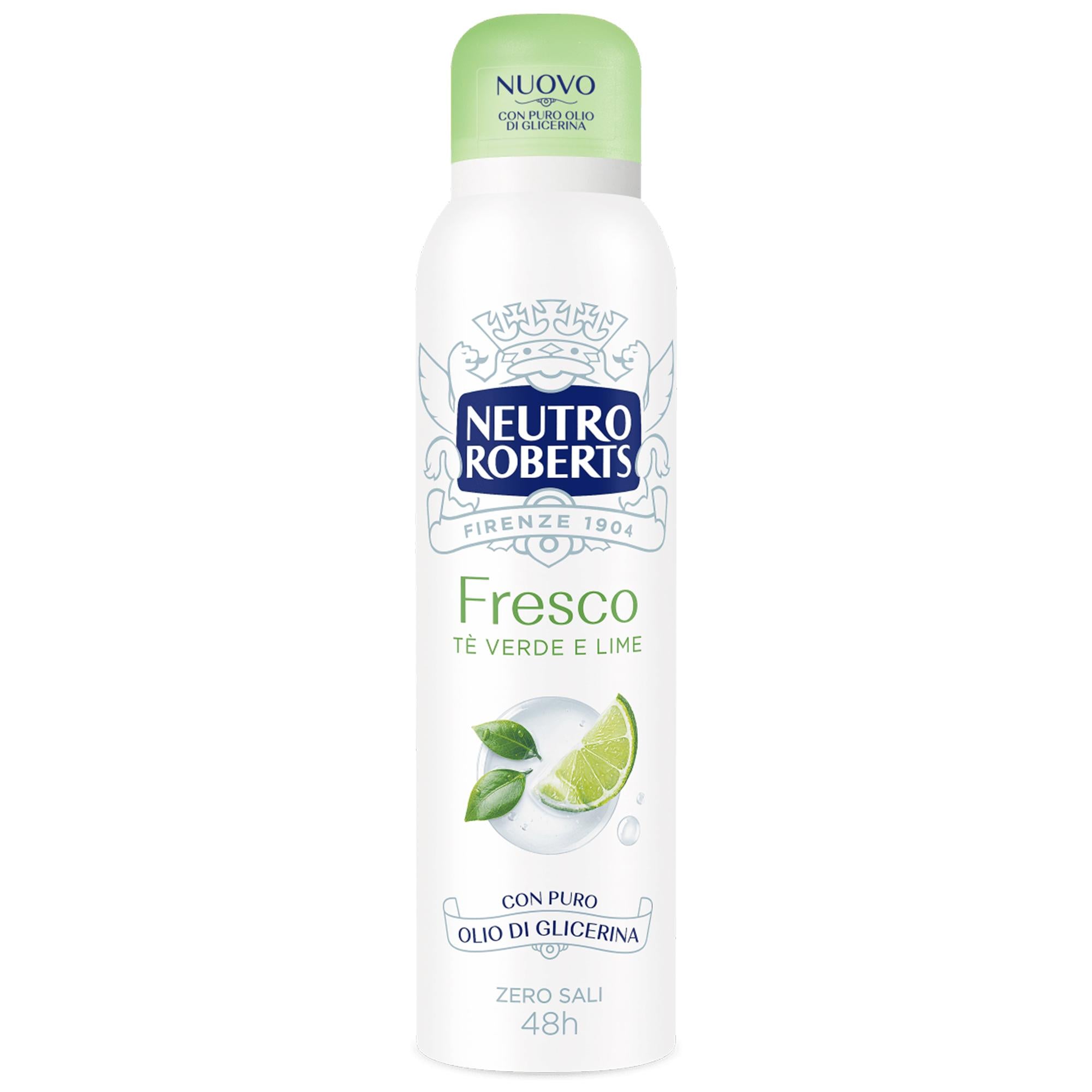 Neutro Roberts Deodorante Spray Fresco Te Verde e Lime - 150ml