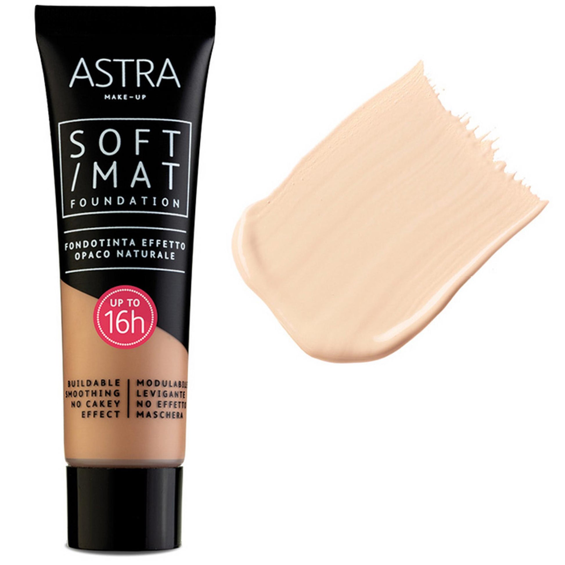 Astra Makeup Soft Mat Fondotinta Opaco 30ml - 01