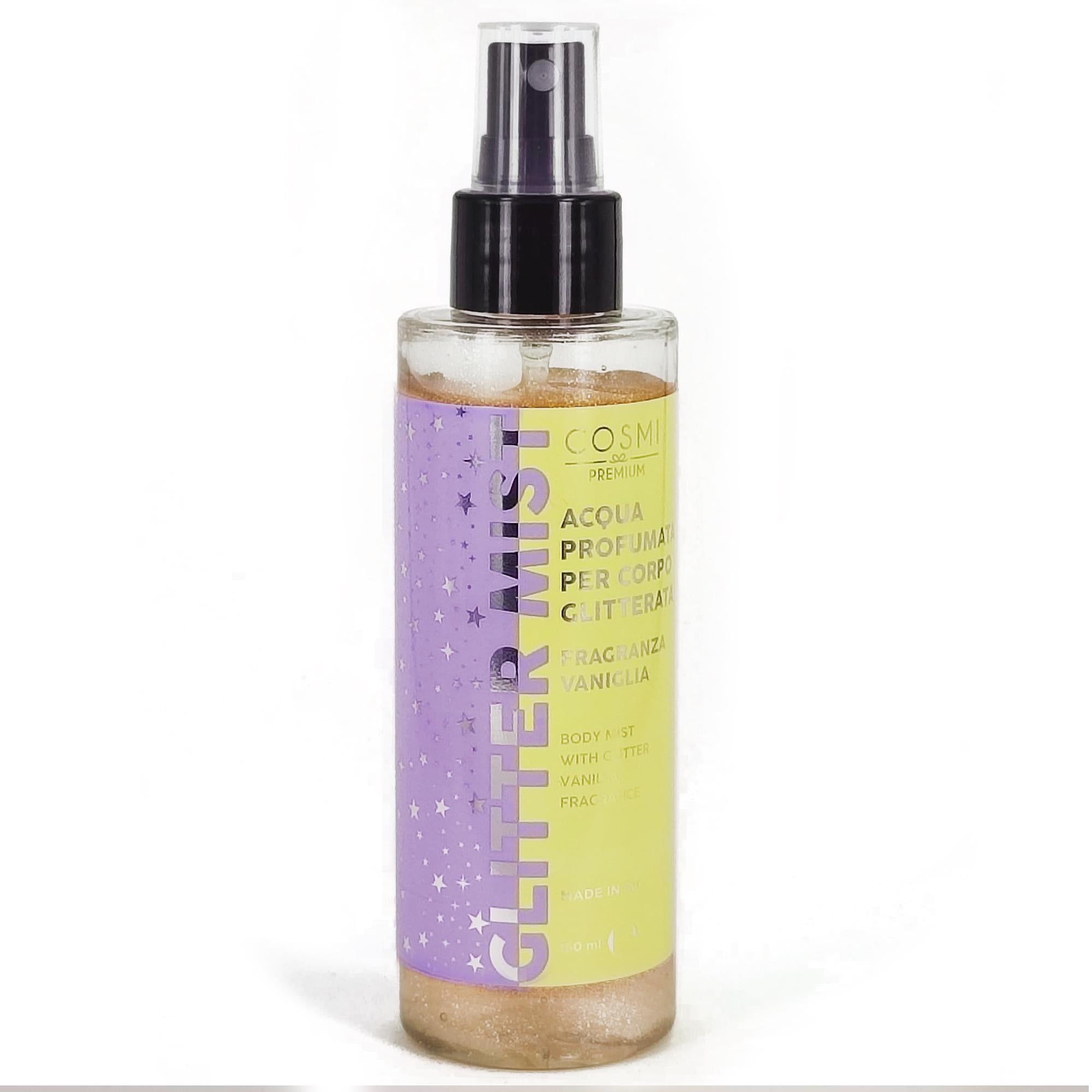 Cosmi Acqua Corpo Profumata Glitterata 150ml - Vaniglia