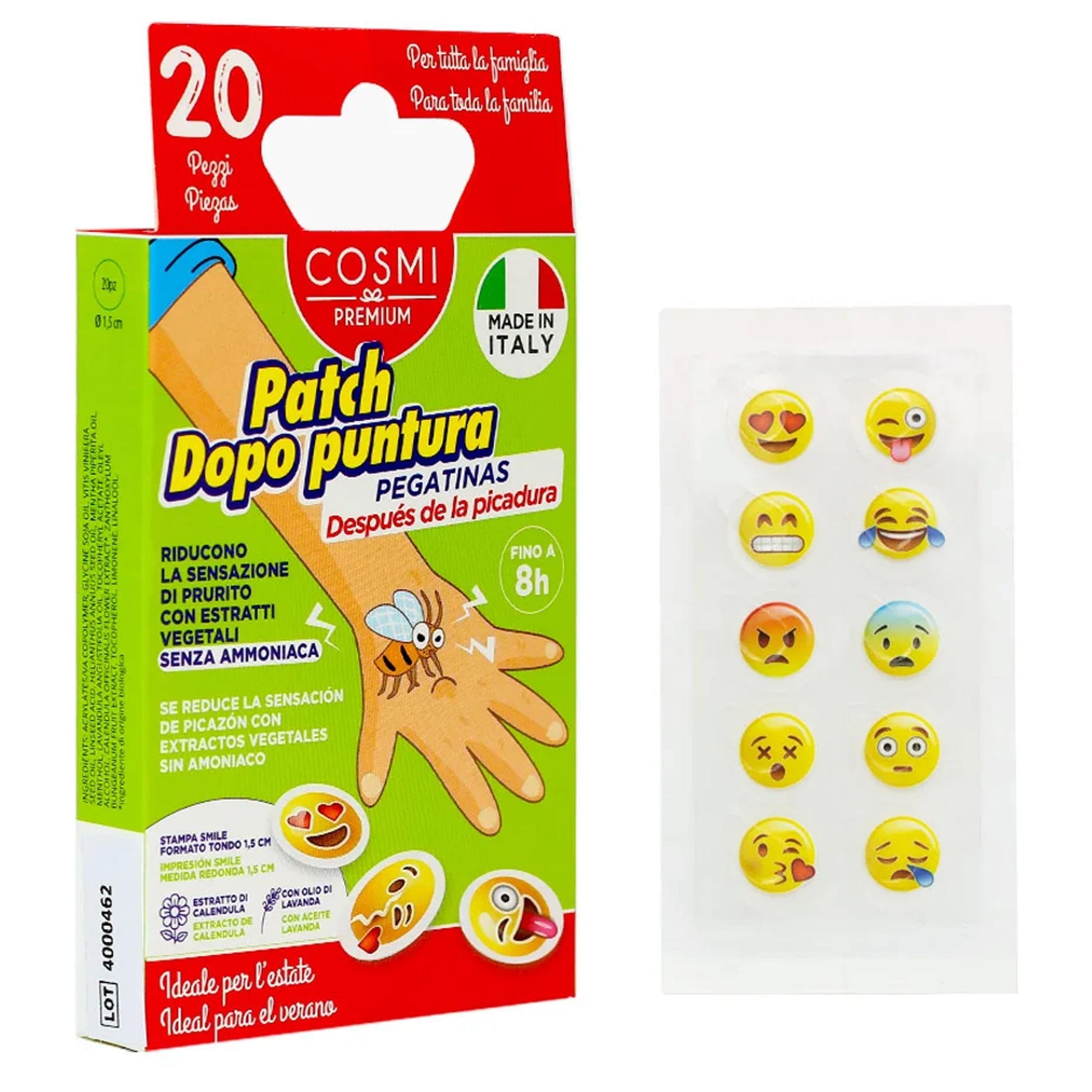 Cosmi Patch Dopo Puntura Emoji - 20pz