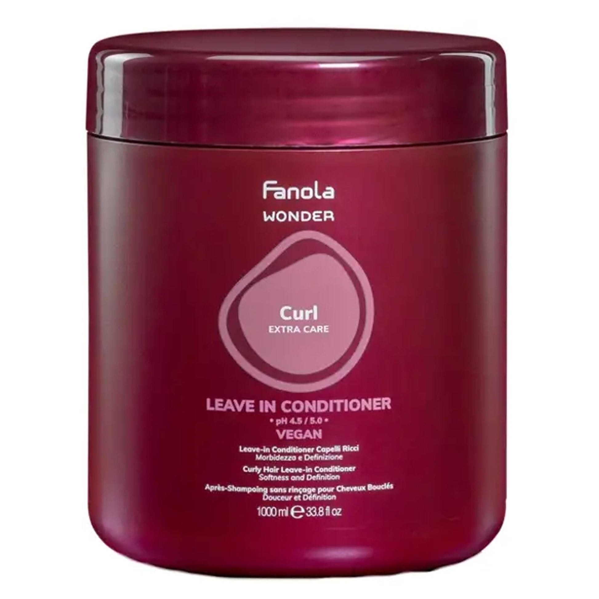 Fanola Wonder Curl Extra Care Leave In Conditioner Capelli Ricci - 1000ml