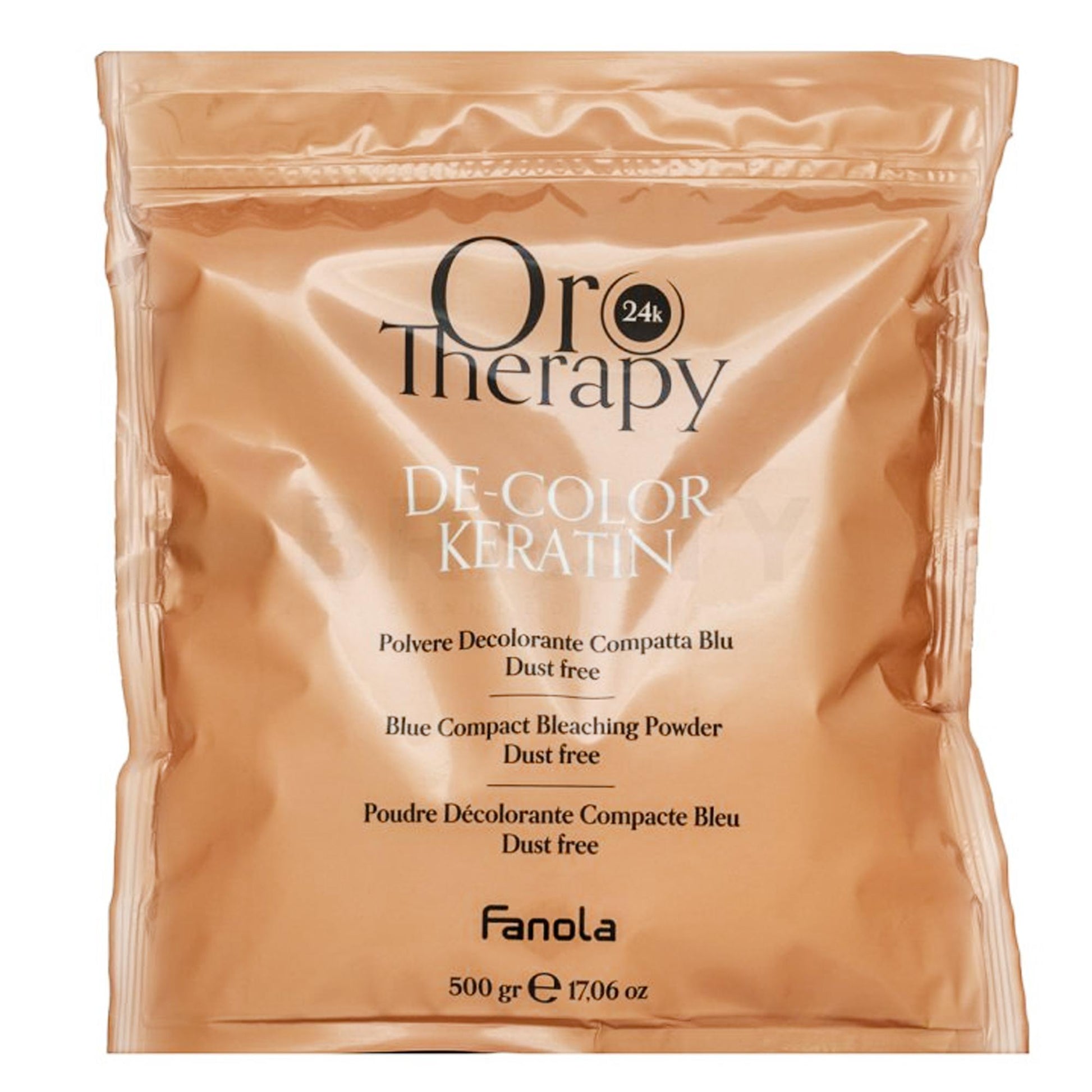 Fanola Oro Therapy De-Color Keratin Decolorante in Polvere Blu 7 Toni - 500gr