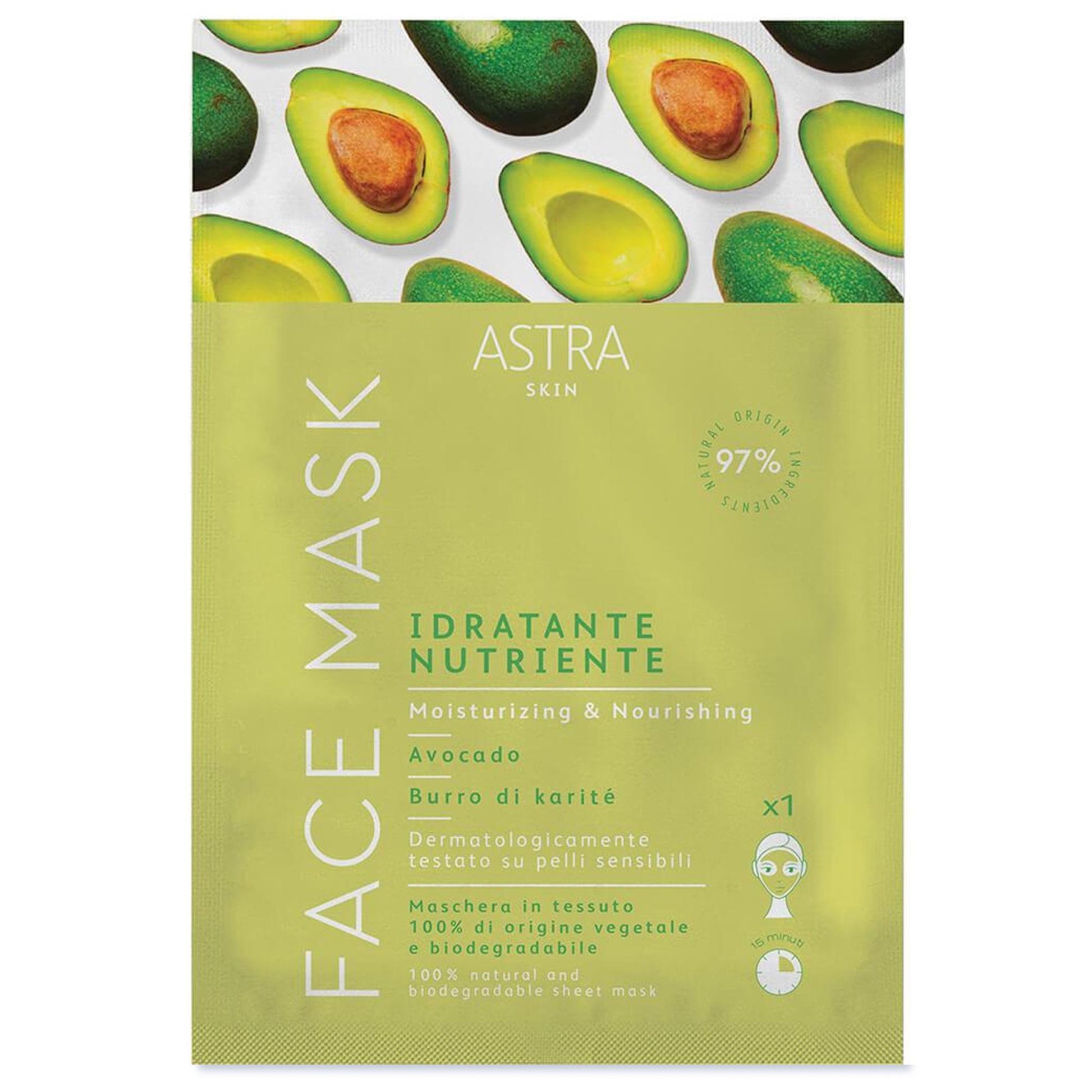 Astra Skin Maschera Viso in Tessuto Idratante