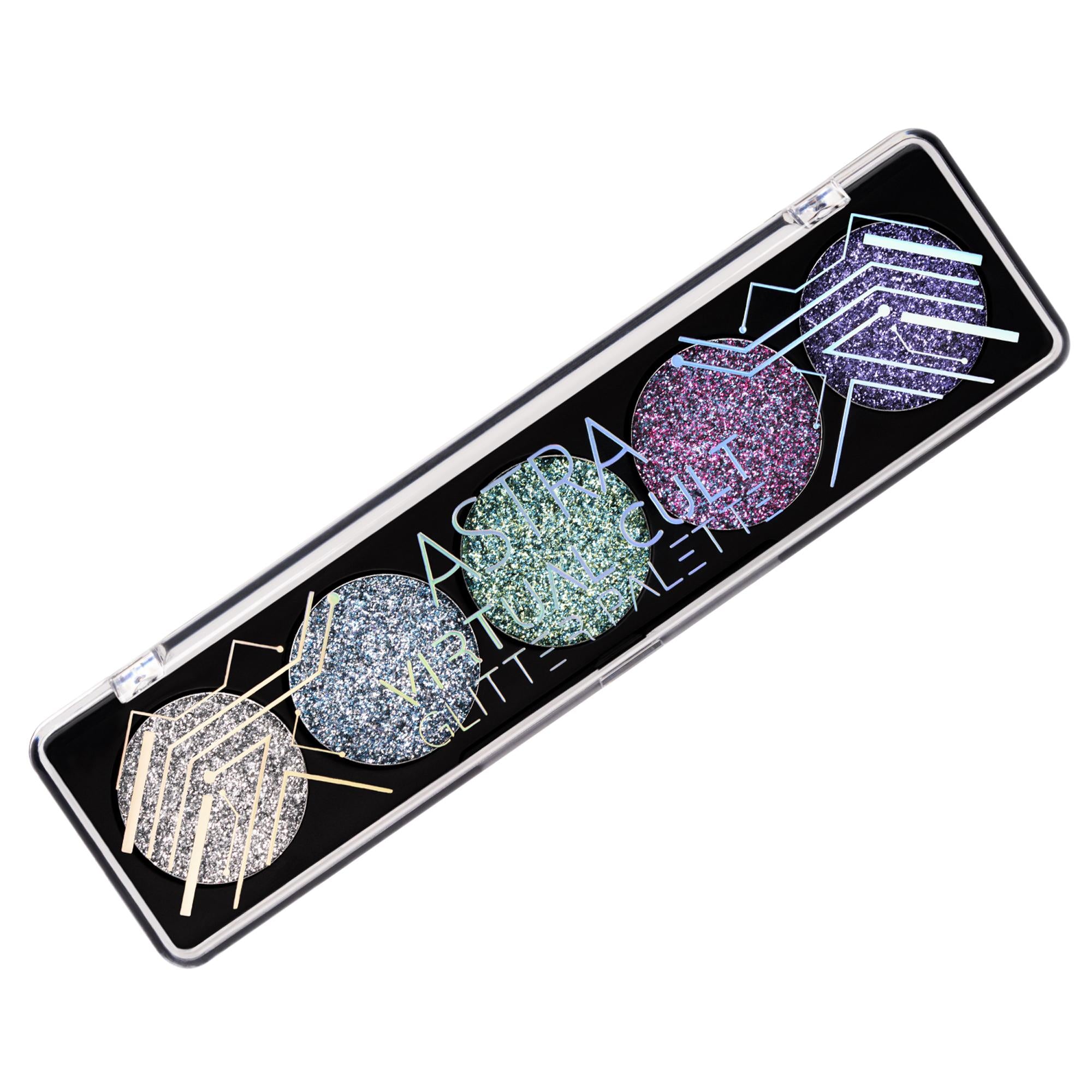 Astra Makeup Virtual Cult Glitter Palette - 03 Bionic Mermaid