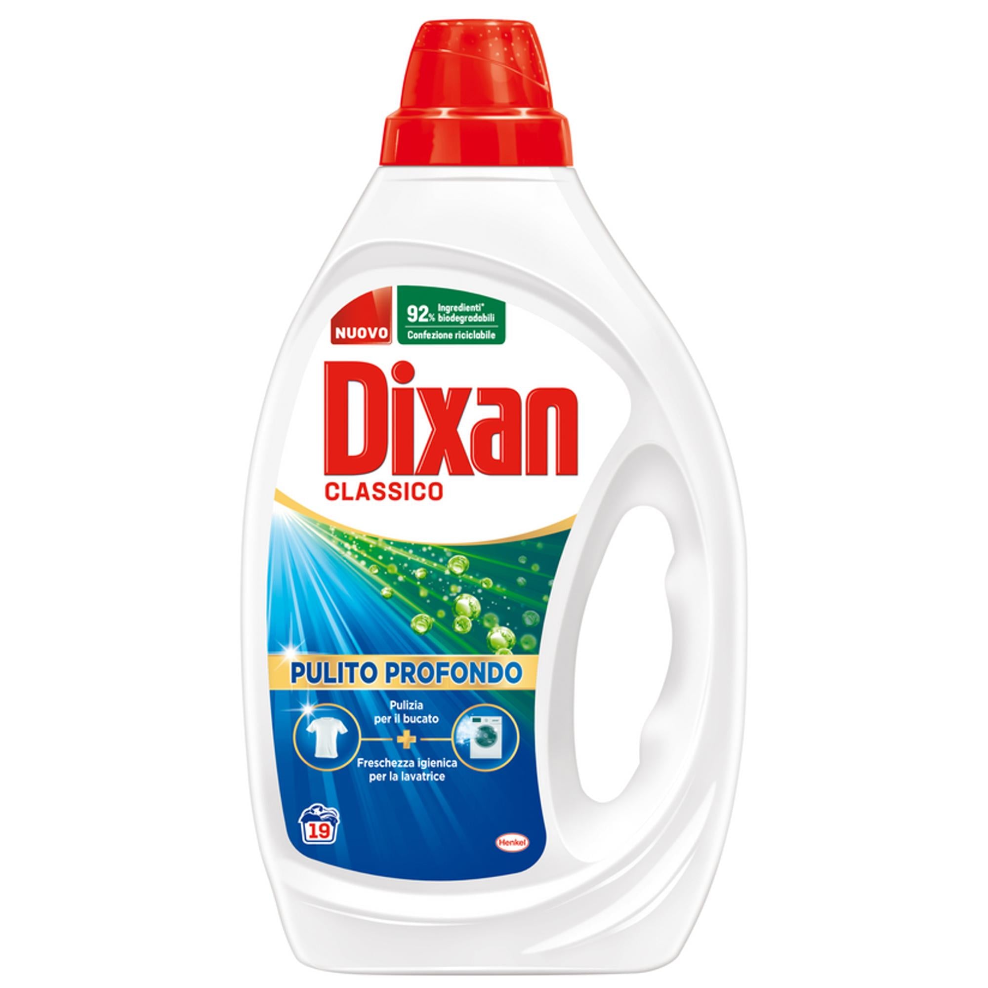 Dixan Pulito Profondo Detersivo Liquido 19 Lavaggi - Classico