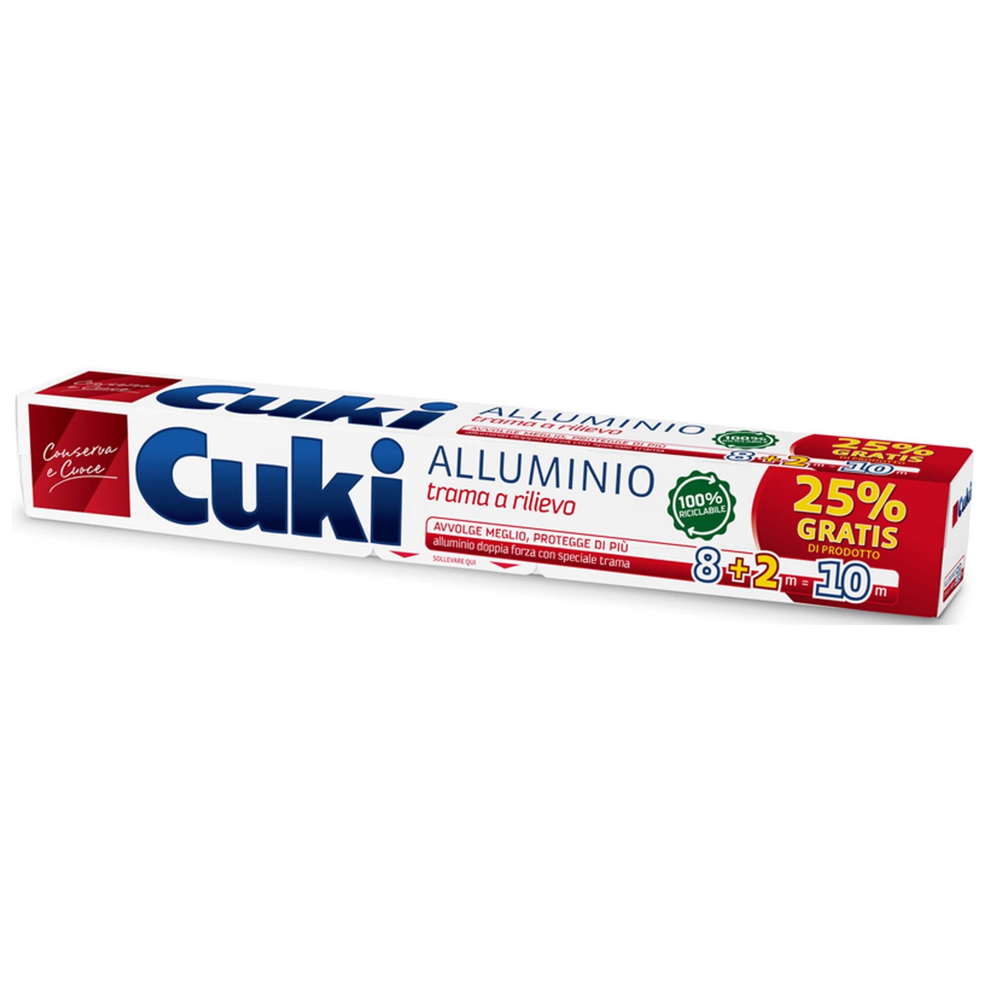 Cuki Alluminio Doppia Forza Trama Rilievo - 10mt