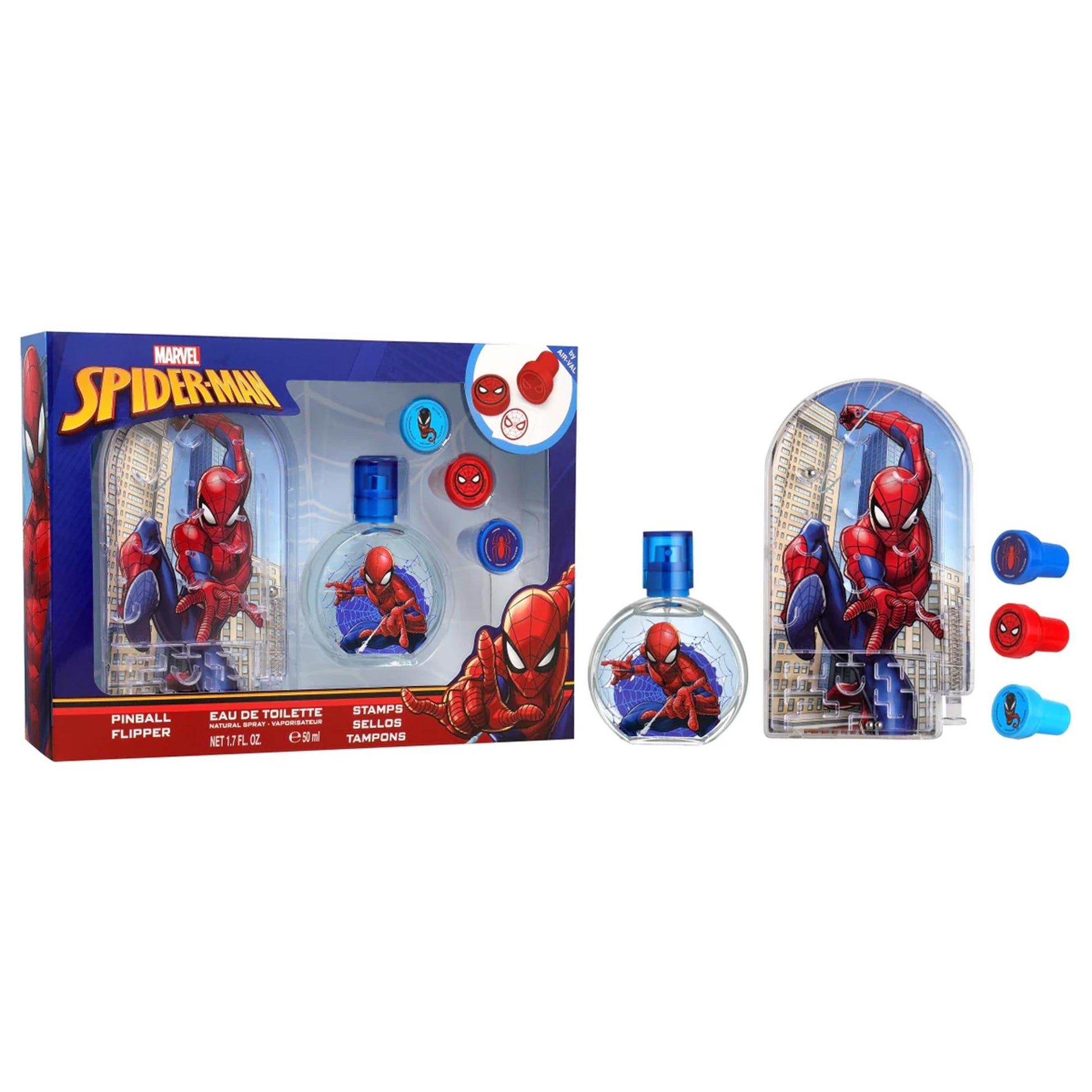 Spiderman Cofanetto con Profumo Timbri e Flipper
