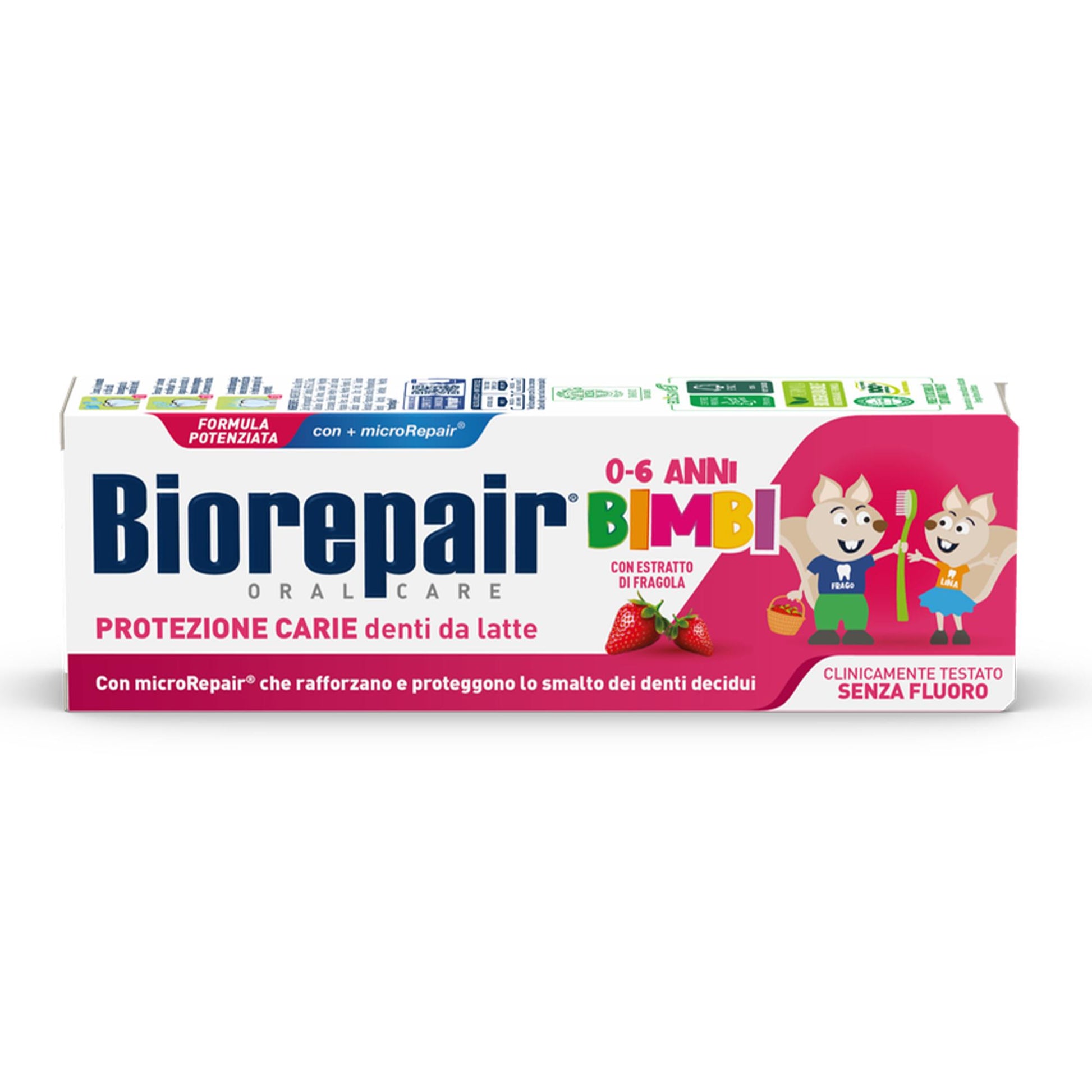 Biorepair Dentifricio Kids 0/6 Anni 50ml - Fragola