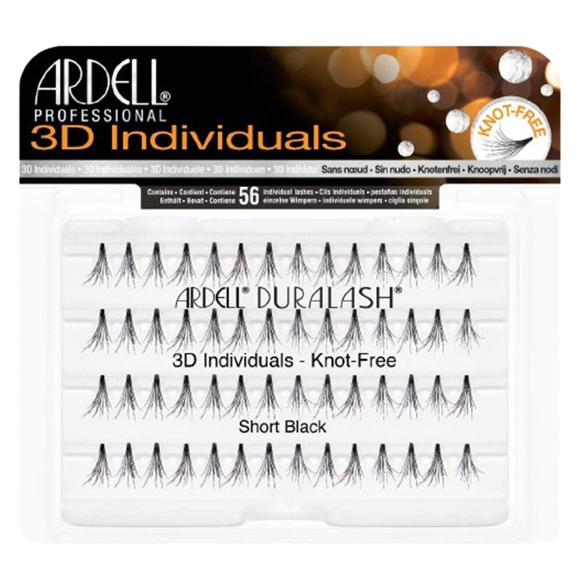 Ardell Ciglia Finte 3D Individuals - Short Black