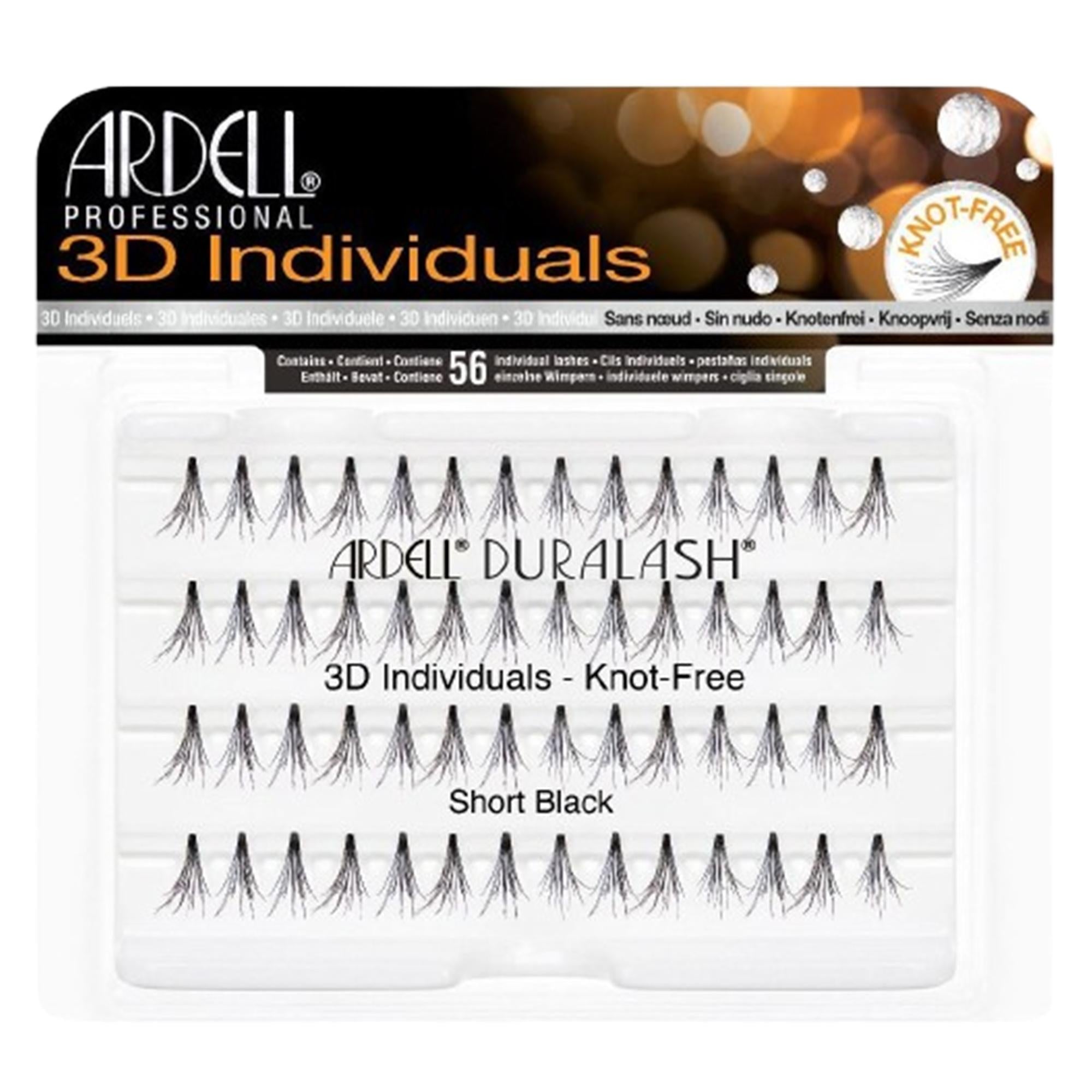 Ardell Ciglia Finte 3D Individuals - Short Black