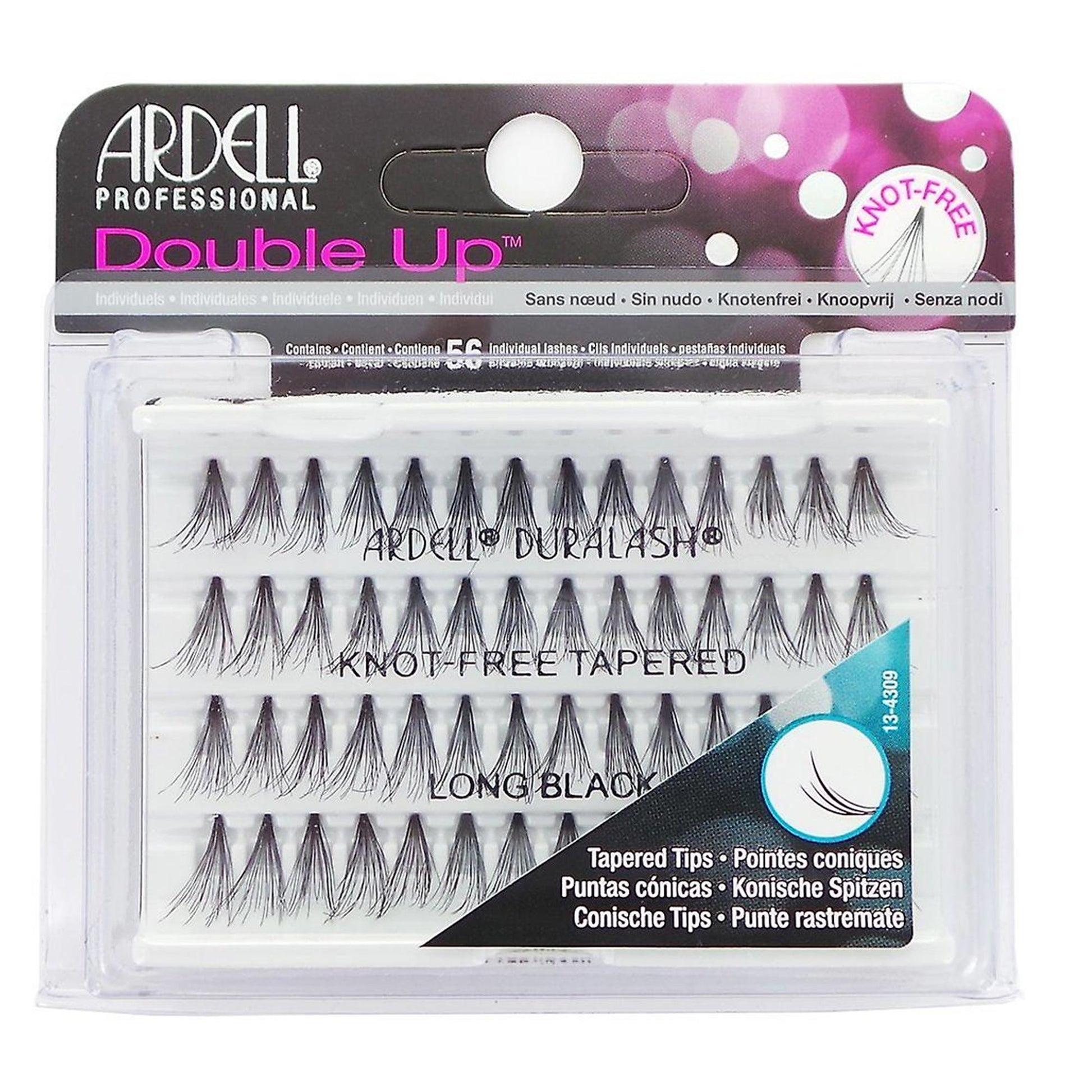 Ardell Ciglia Finte Double Up Individuals Knot Free Tapered - Long Black