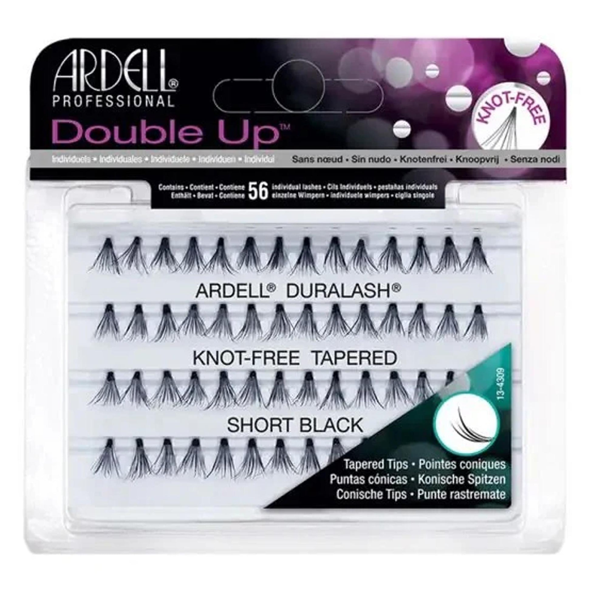 Ardell Ciglia Finte Double Up Individuals Knot Free Tapered - Short Black