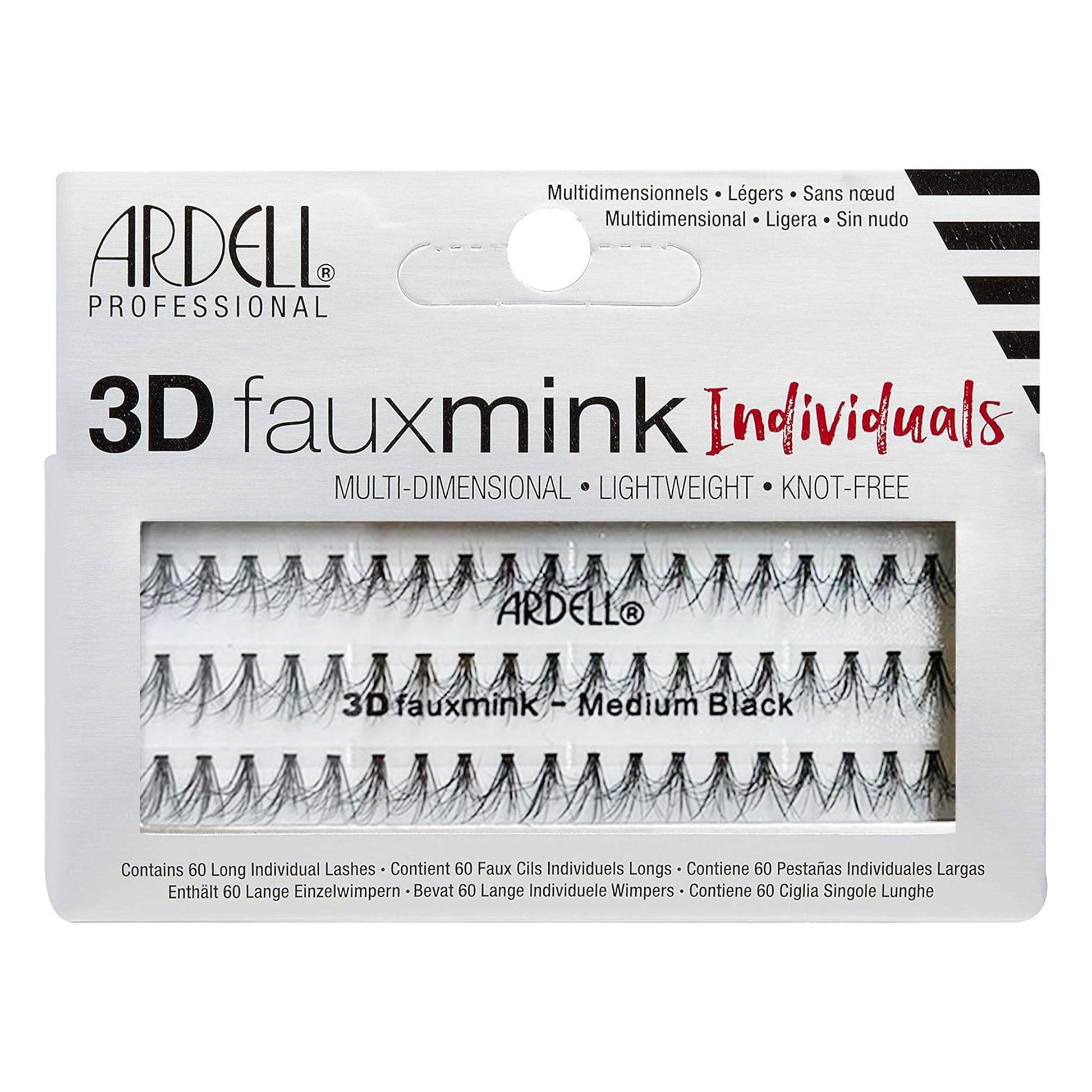 Ardell Ciglia Finte 3D Faux Mink Individuals - Medium Black