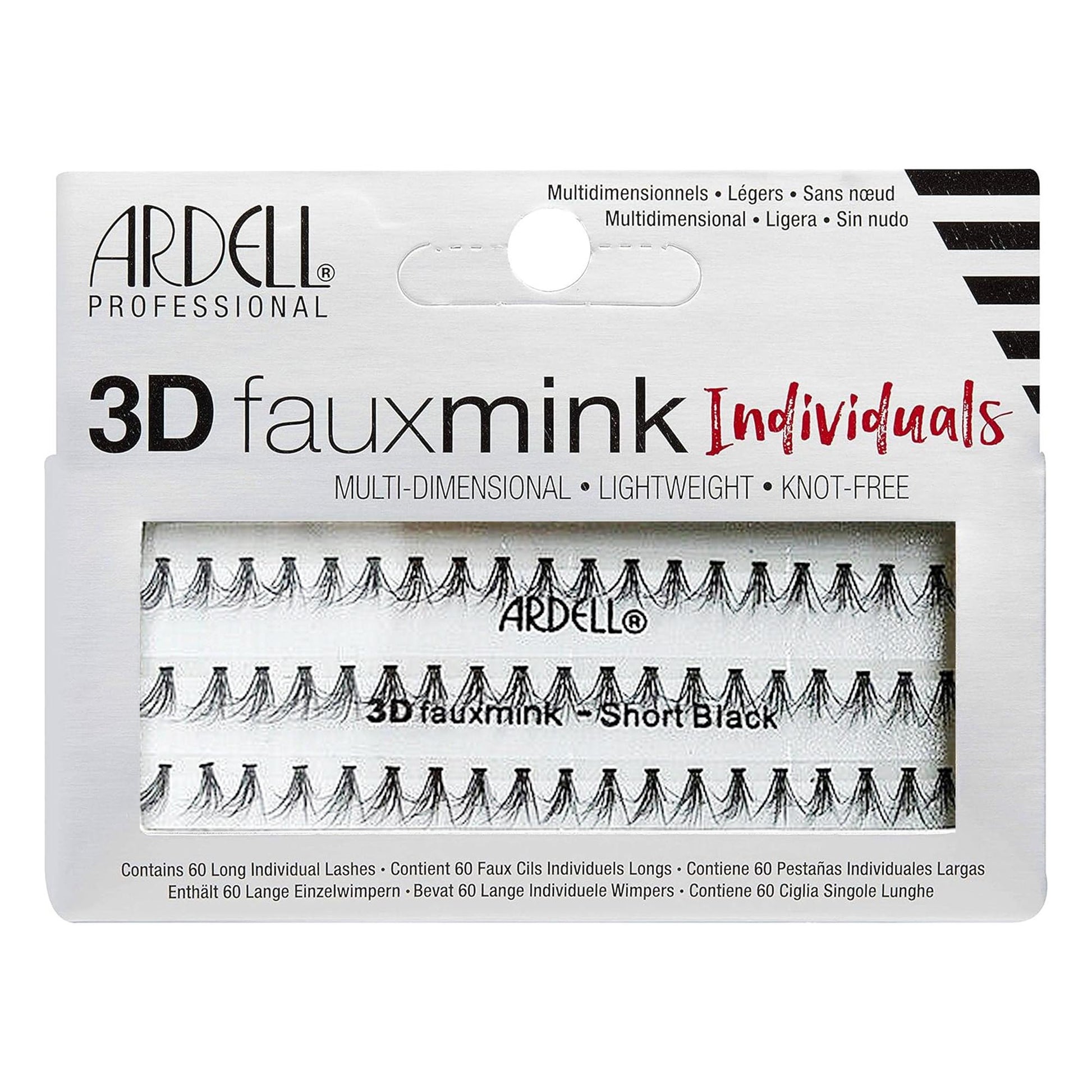 Ardell Ciglia Finte 3D Faux Mink Individuals - Short Black
