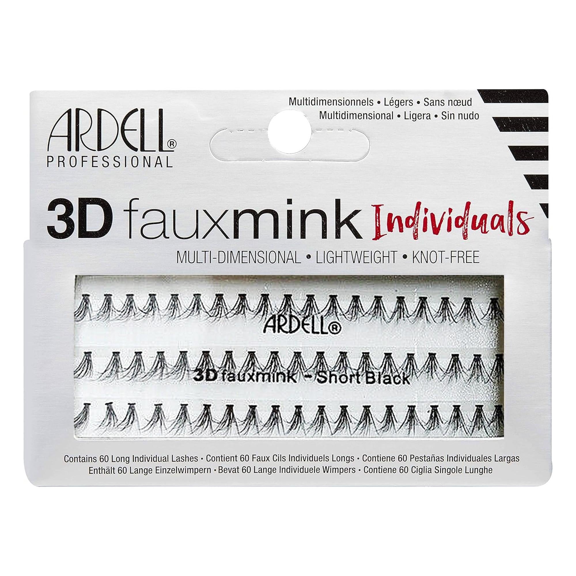 Ardell Ciglia Finte 3D Faux Mink Individuals - Short Black