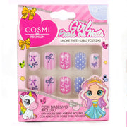 Cosmi Girl Press on Nails Unghie Finte - Fiocco