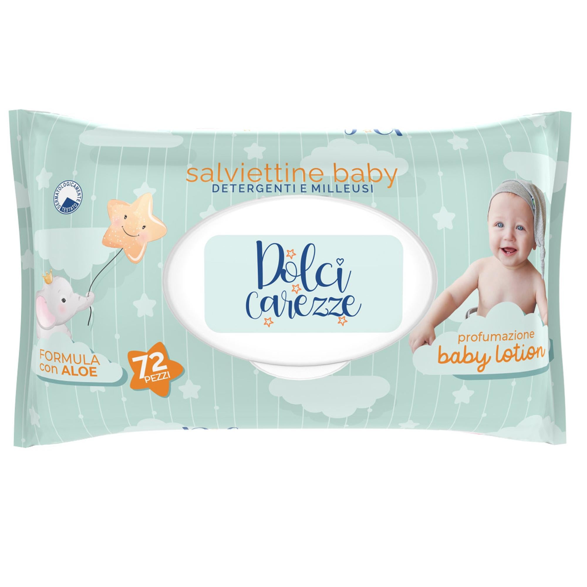 Piuma Lady Salviettine Dolci Carezze Baby Lotion - 72pz