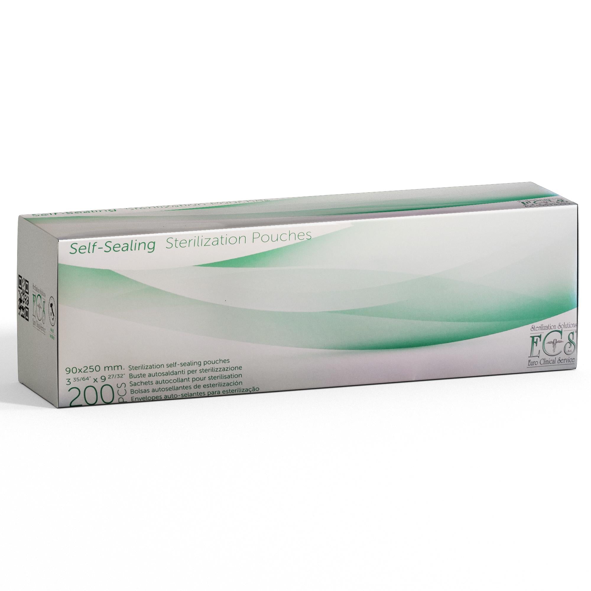 ECS Buste Autosigillanti per Sterilizzazione 90x250mm - 200pz